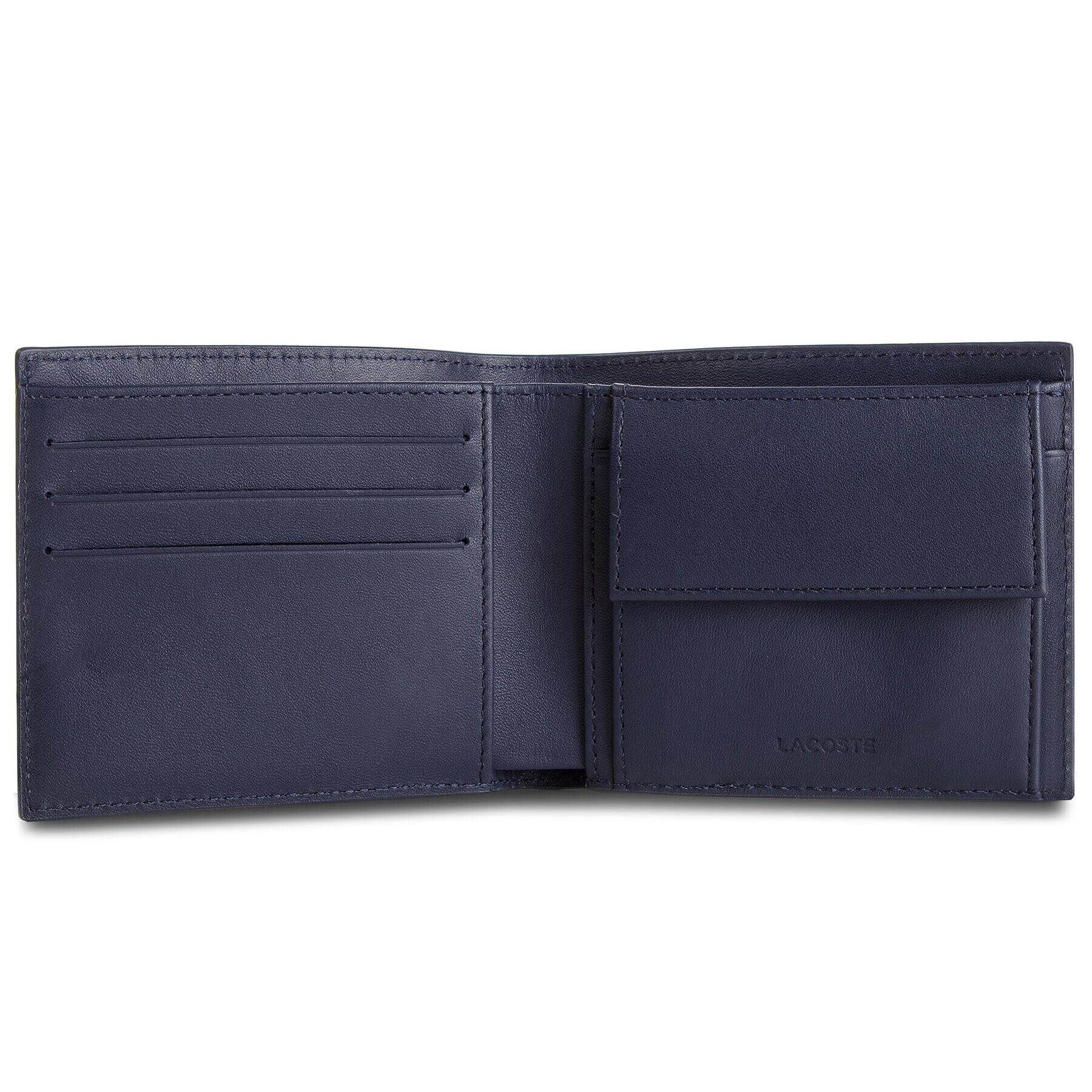 Lacoste Portofel Mare pentru Bărbați M Billfold Coin NH1112FG Bleumarin - Pled.ro