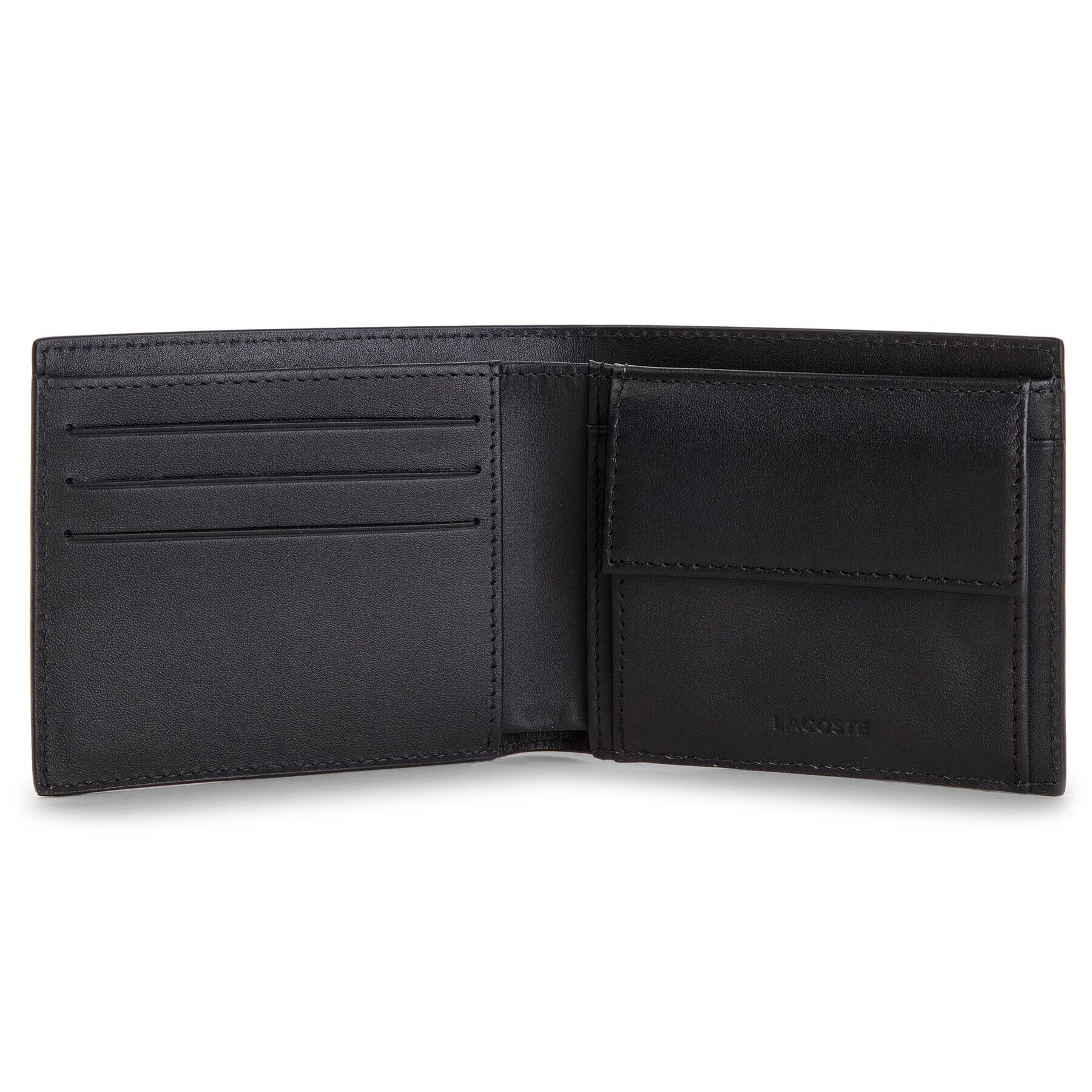 Lacoste Portofel Mare pentru Bărbați M Billfold Coin NH1112FG Negru - Pled.ro