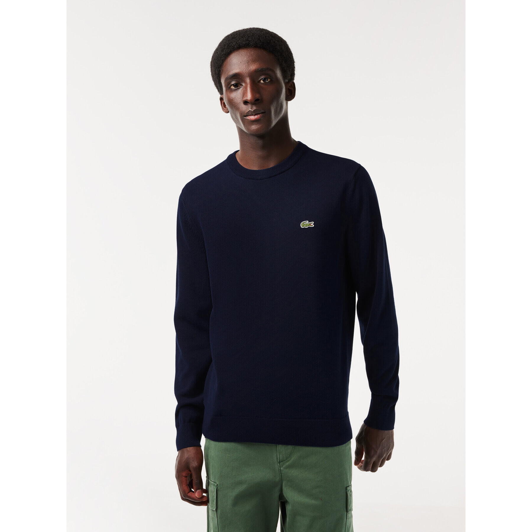 Lacoste Pulover AH1985-166 Bleumarin Regular Fit - Pled.ro