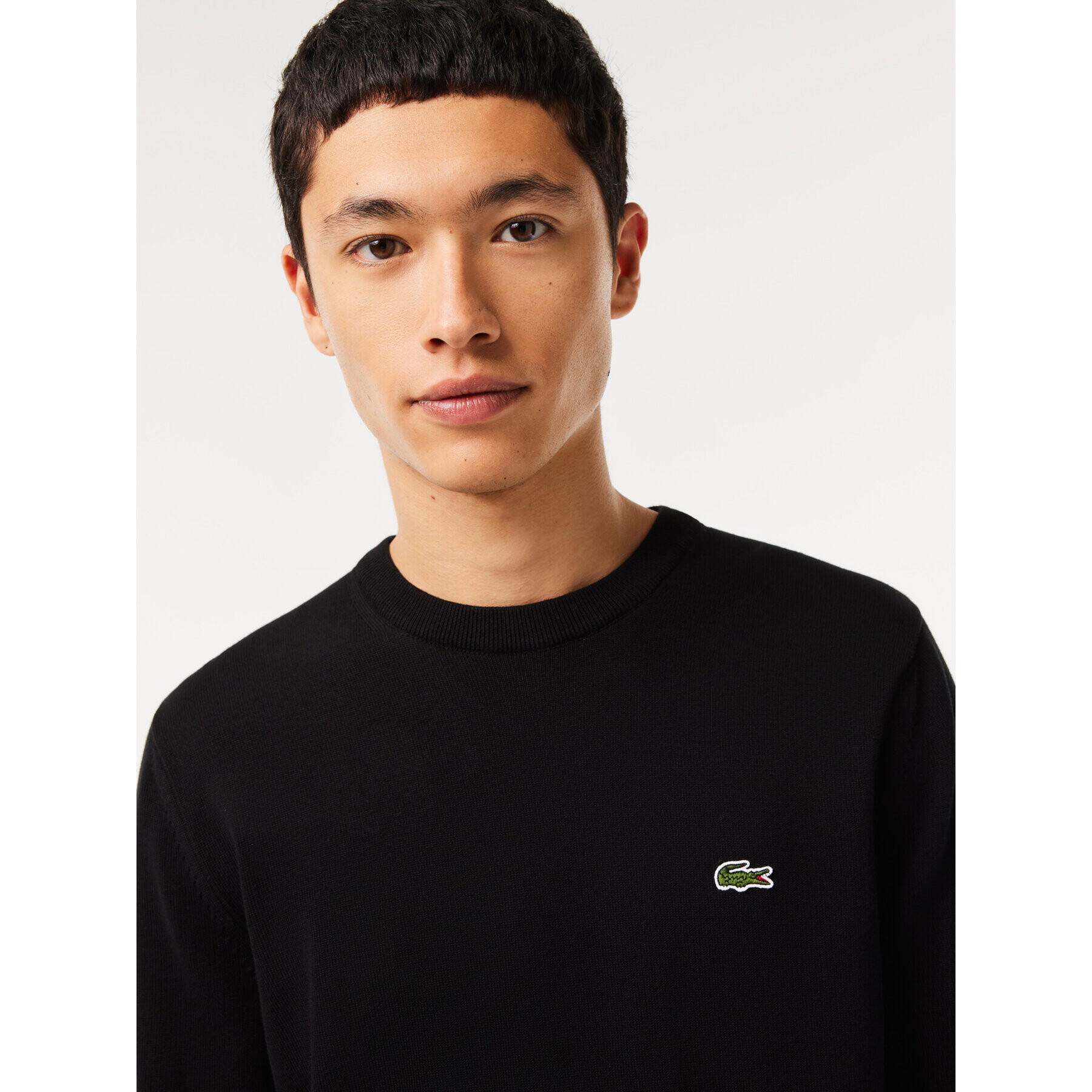 Lacoste Pulover AH1985 Negru Regular Fit - Pled.ro