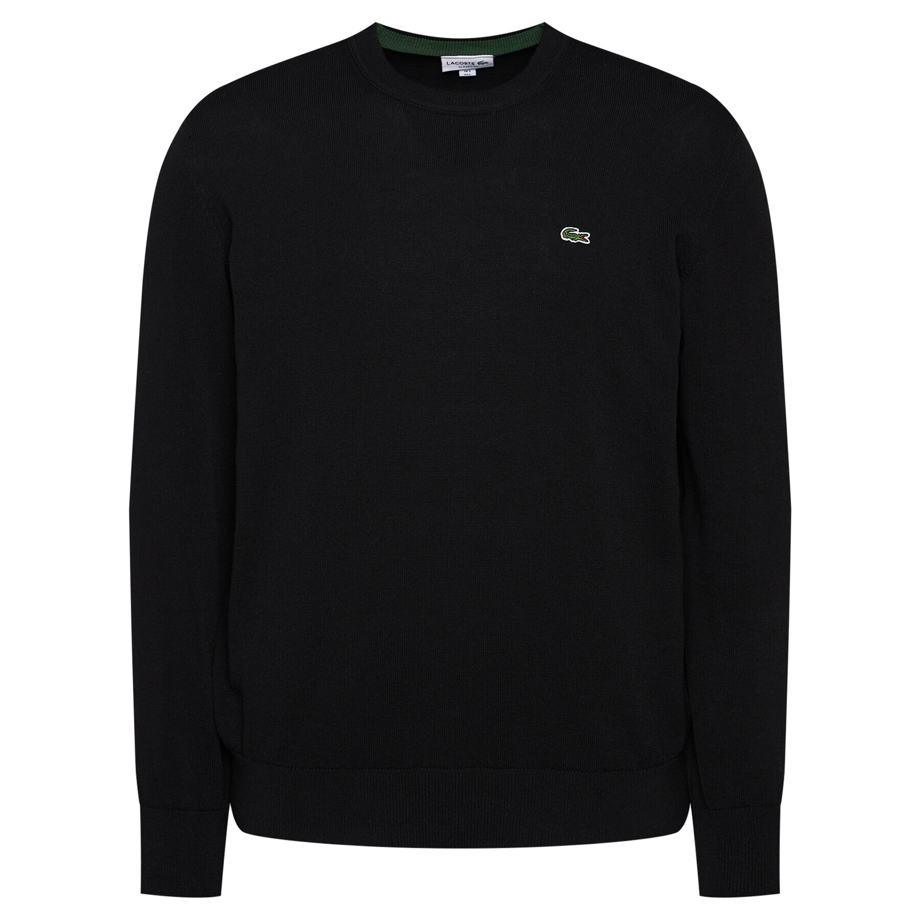 Lacoste Pulover AH2193 Negru Classic Fit - Pled.ro