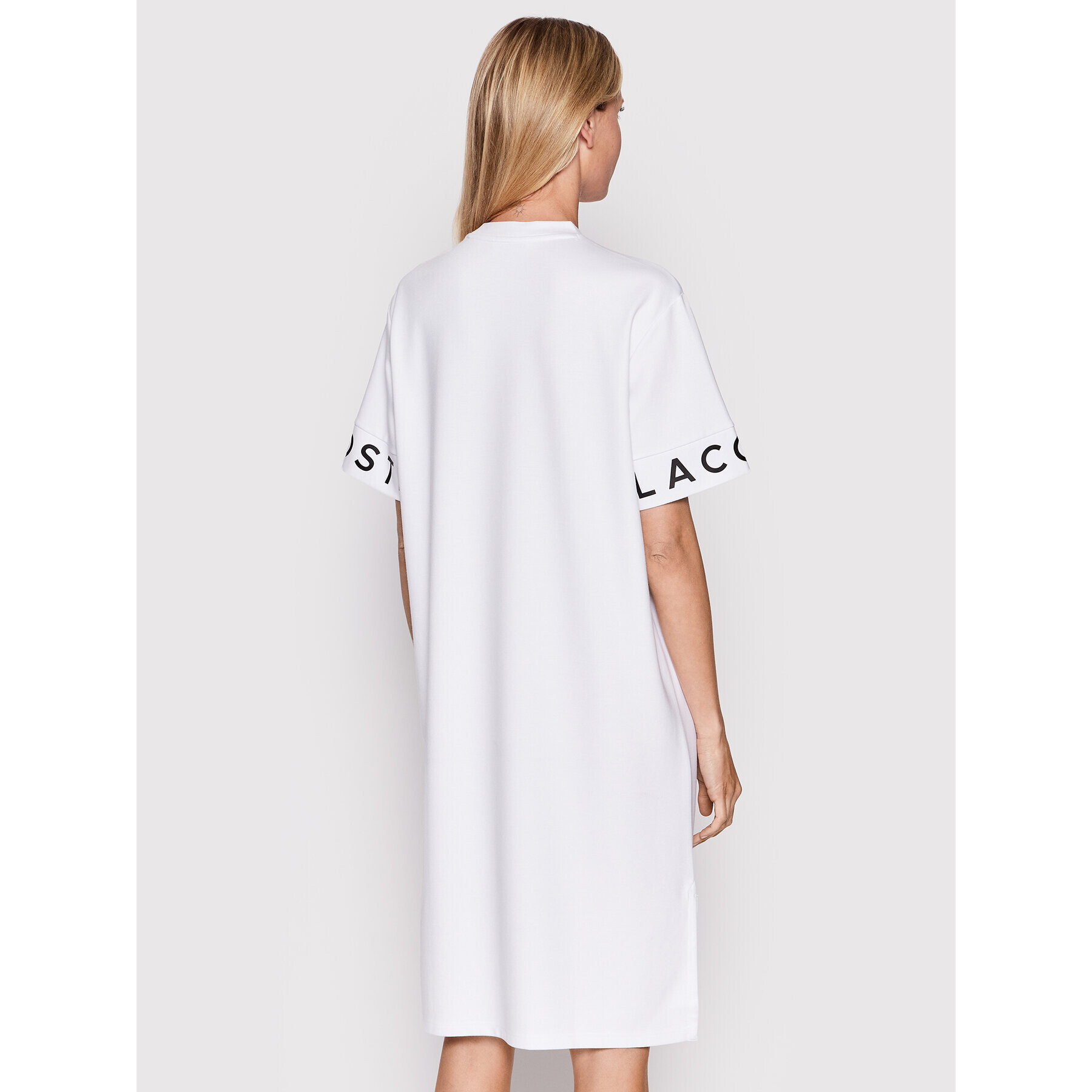 Lacoste Rochie de zi EF0107 Alb Relaxed Fit - Pled.ro