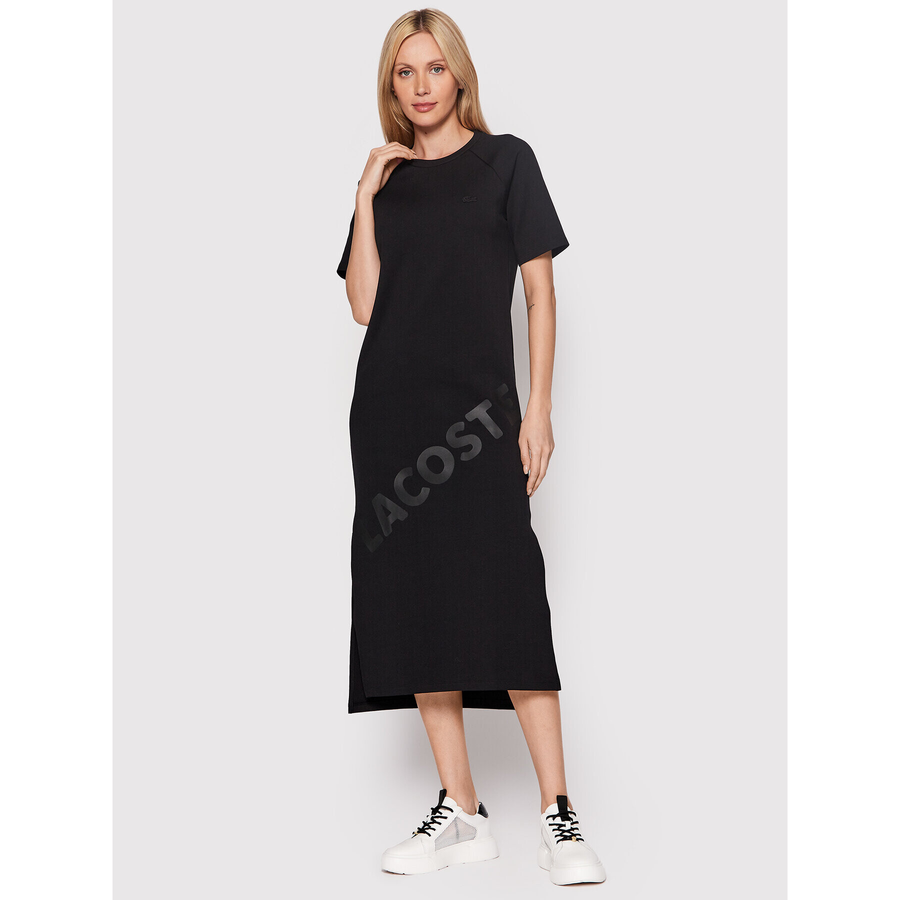 Lacoste Rochie de zi EF0206 Negru Regular Fit - Pled.ro