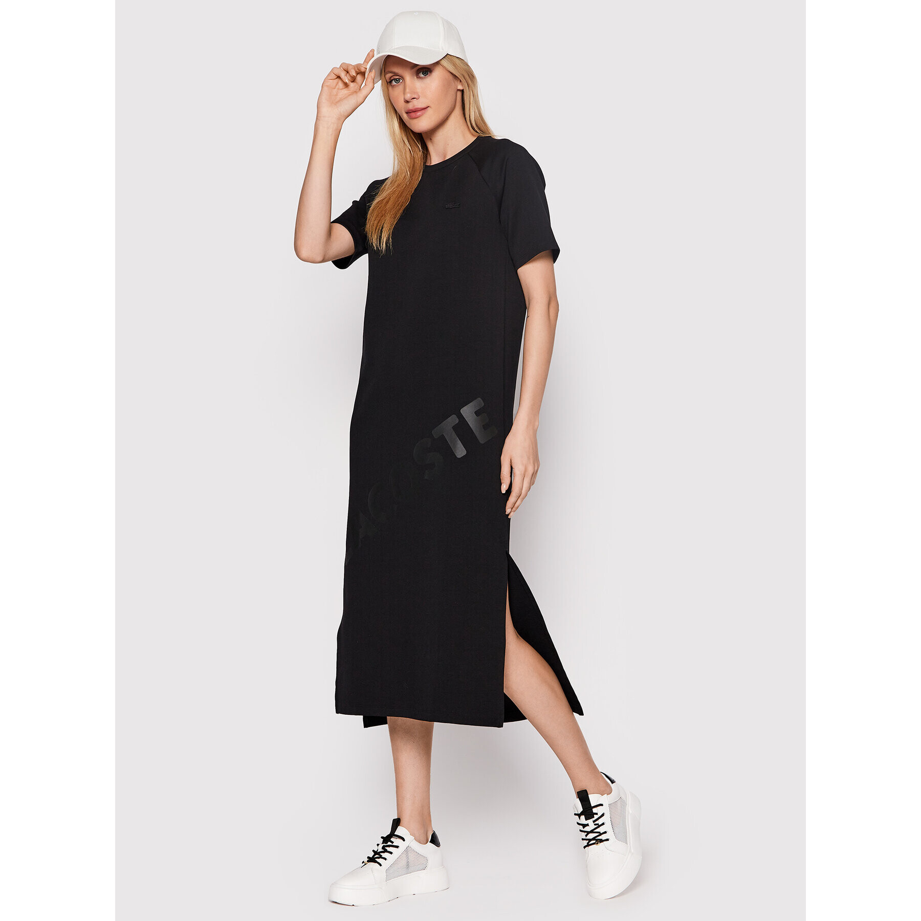 Lacoste Rochie de zi EF0206 Negru Regular Fit - Pled.ro