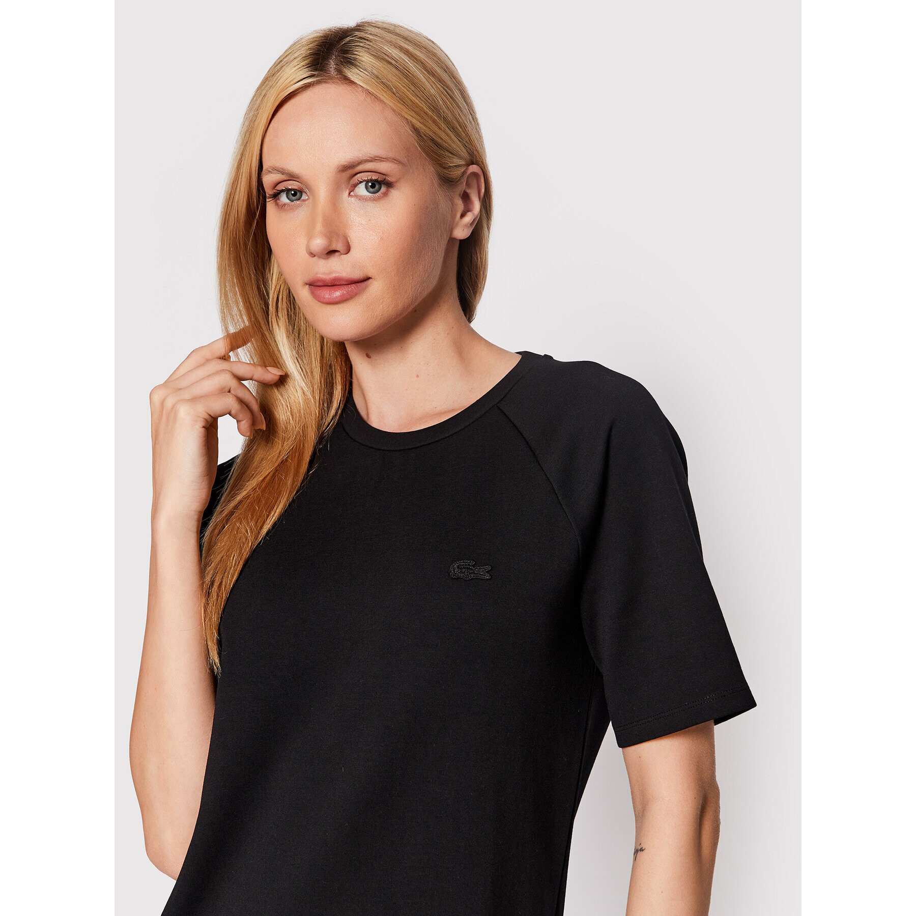 Lacoste Rochie de zi EF0206 Negru Regular Fit - Pled.ro