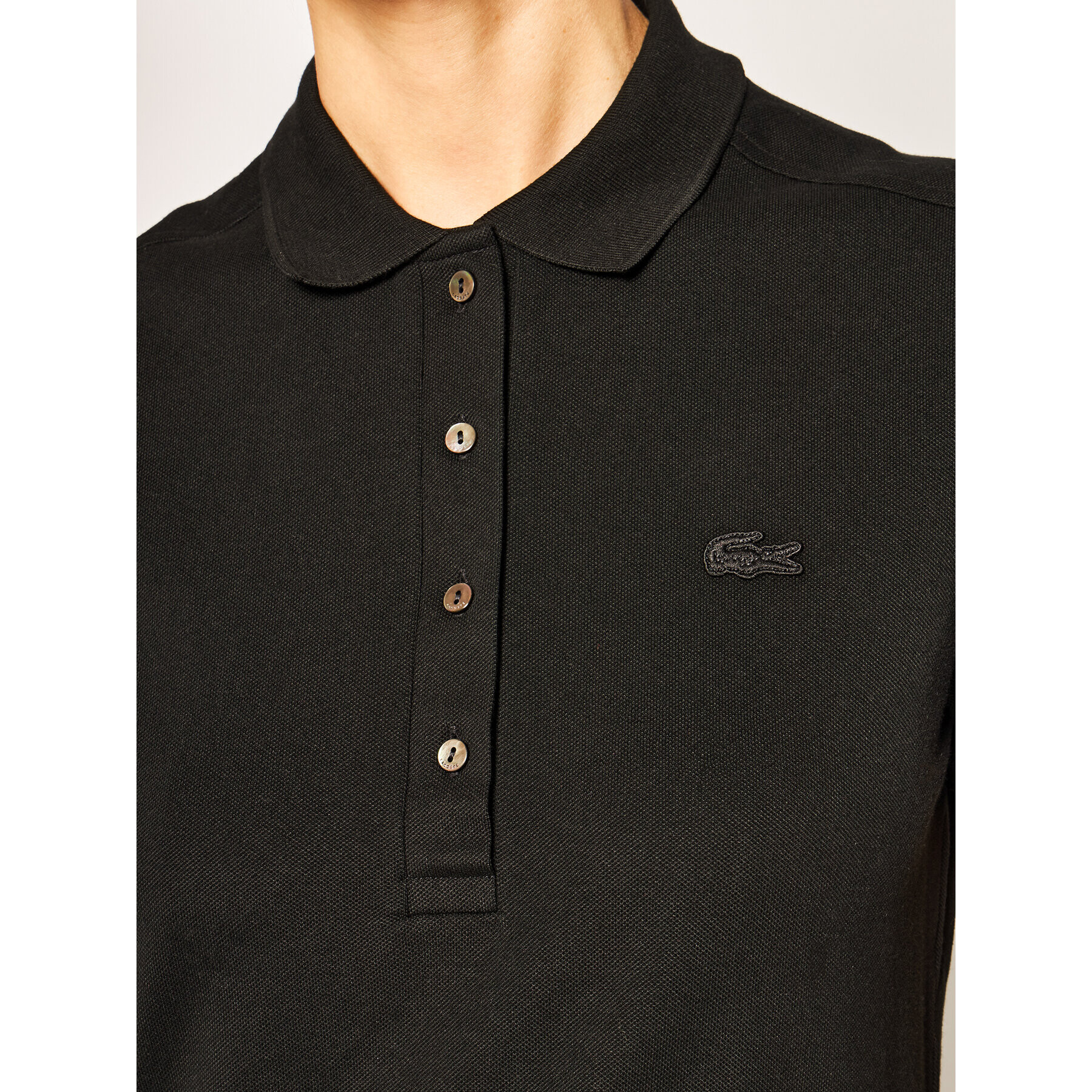 Lacoste Rochie de zi EF5473 Negru Slim Fit - Pled.ro