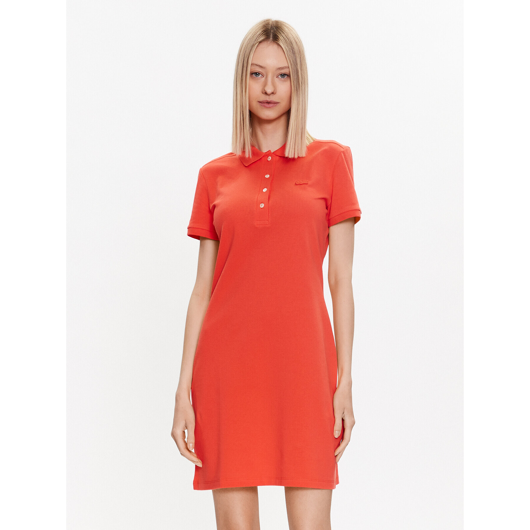 Lacoste Rochie de zi EF5473 Roșu Slim Fit - Pled.ro