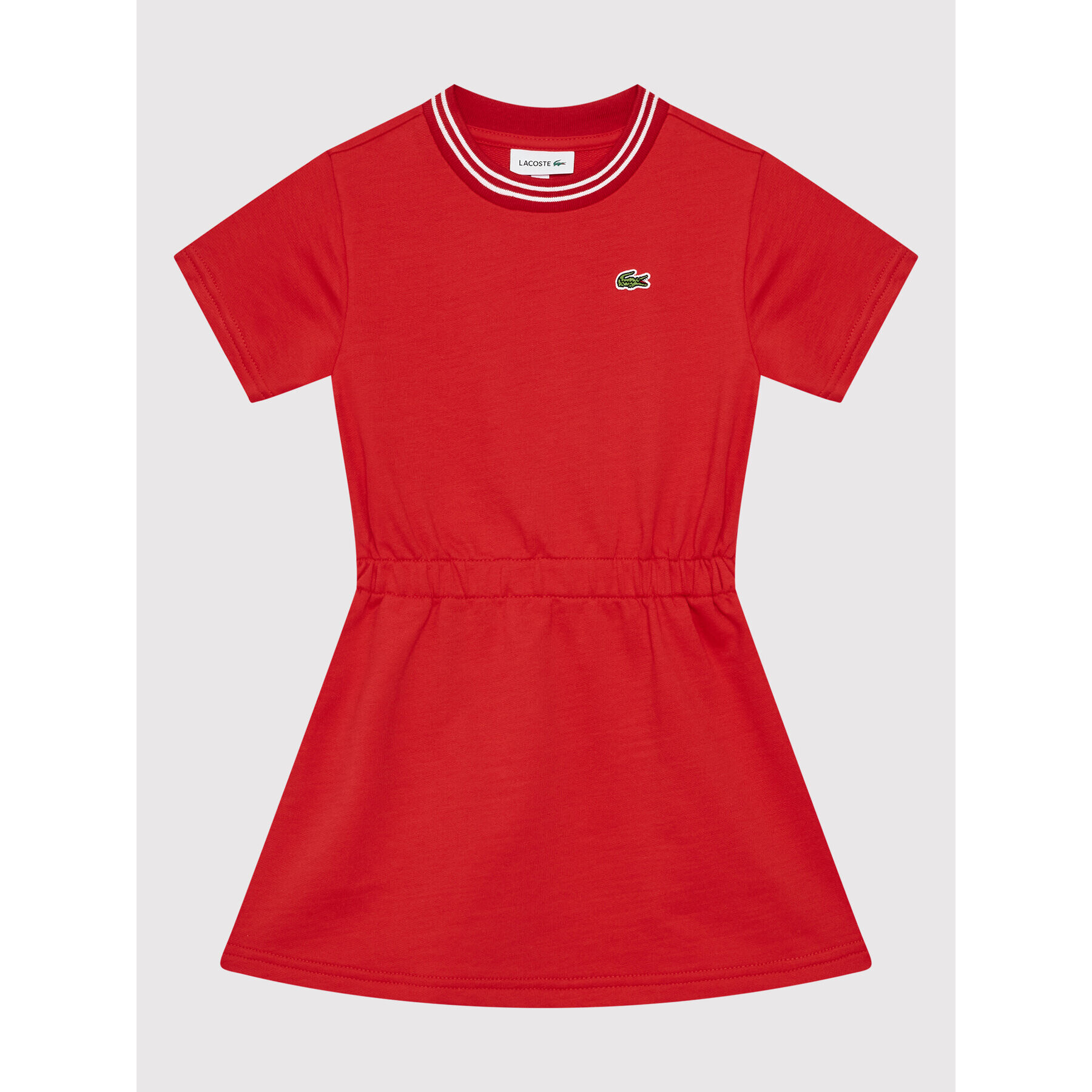 Lacoste Rochie de zi EJ1901 Roșu Regular Fit - Pled.ro