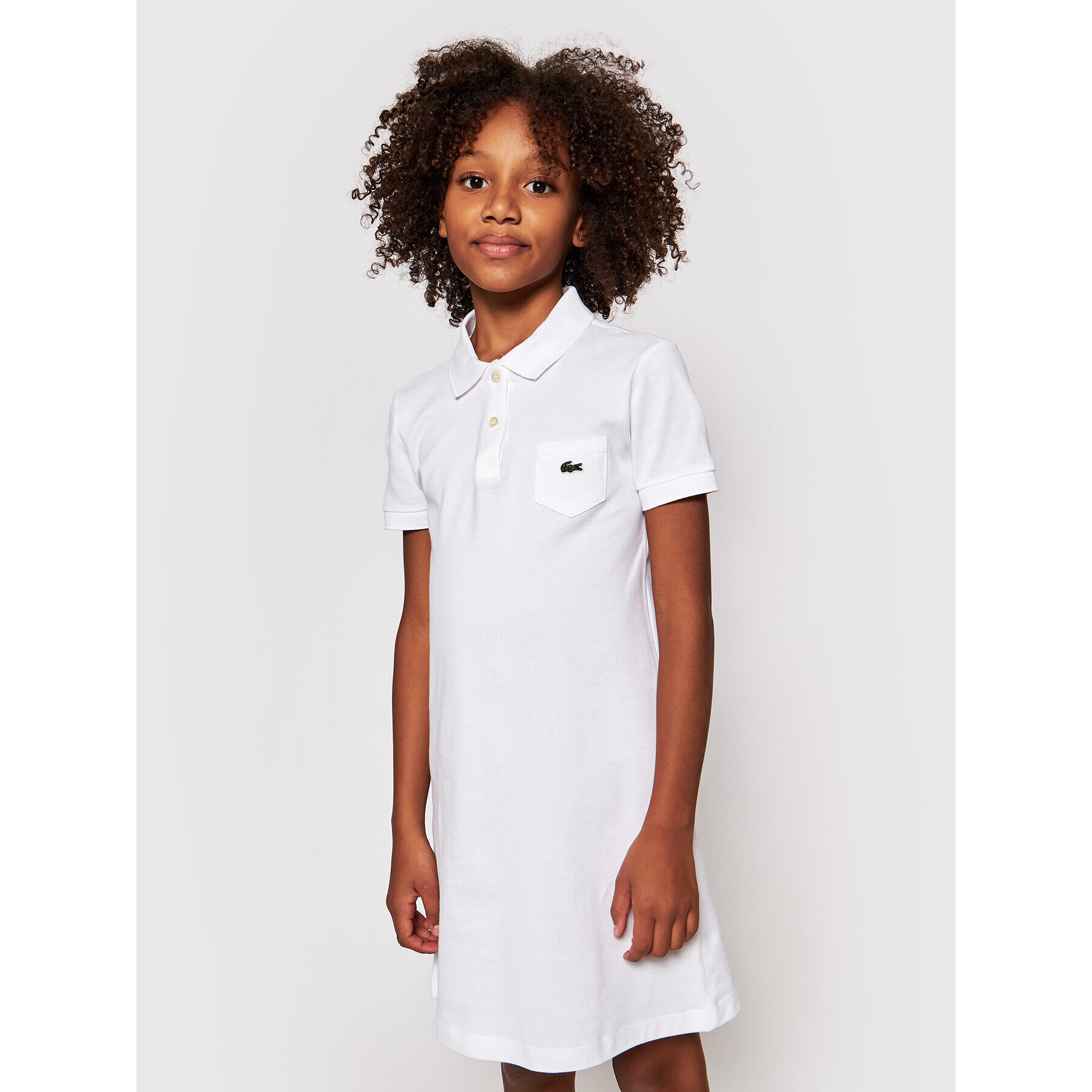 Lacoste Rochie de zi EJ2816 Alb Regular Fit - Pled.ro