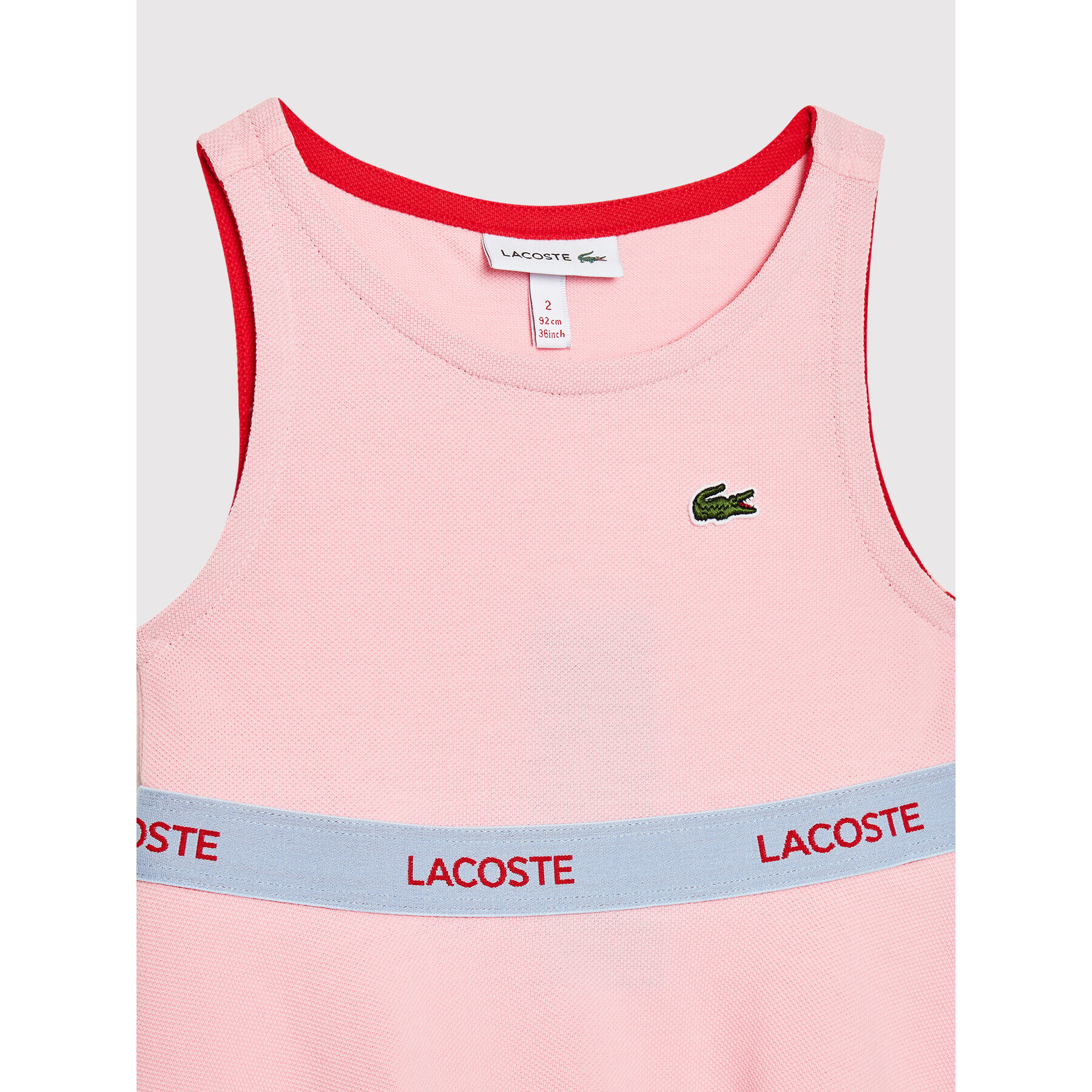 Lacoste Rochie de zi EJ6621 Roz Regular Fit - Pled.ro