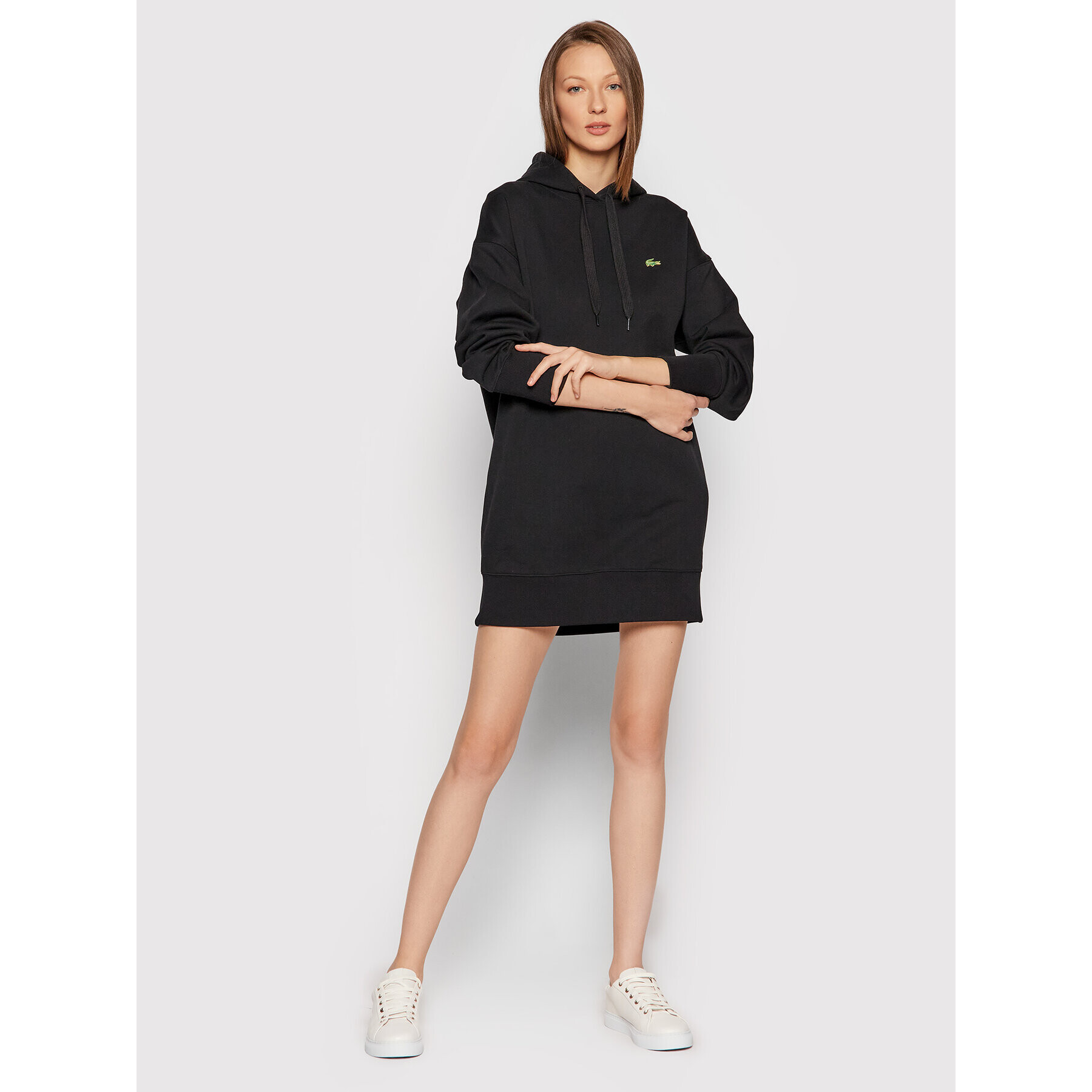 Lacoste Rochie tricotată EF0657 Negru Regular Fit - Pled.ro