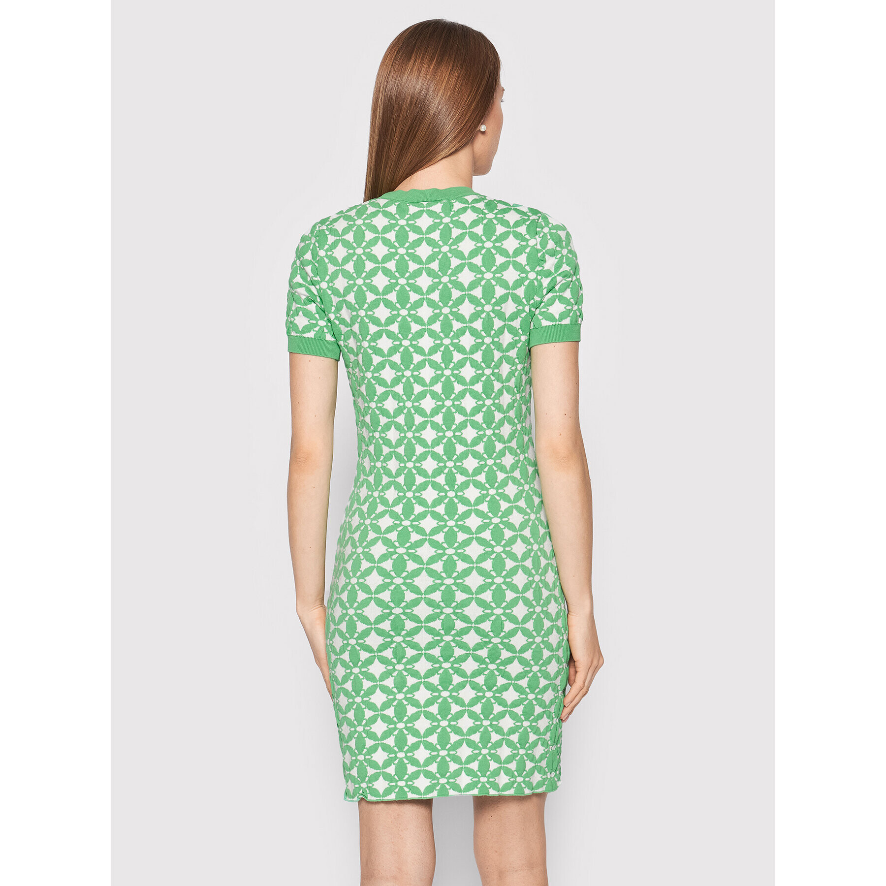 Lacoste Rochie tricotată EF1674 Verde Slim Fit - Pled.ro