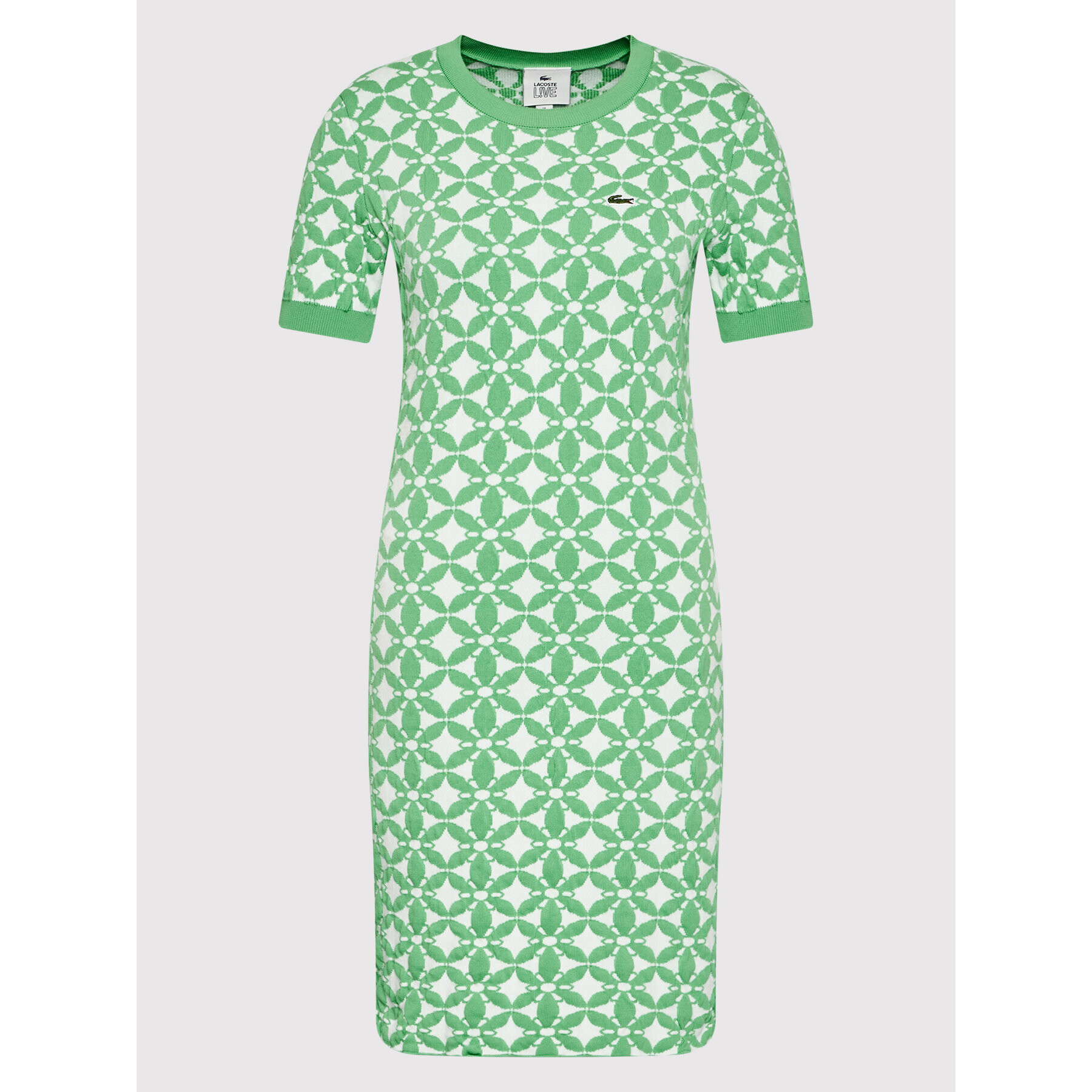 Lacoste Rochie tricotată EF1674 Verde Slim Fit - Pled.ro