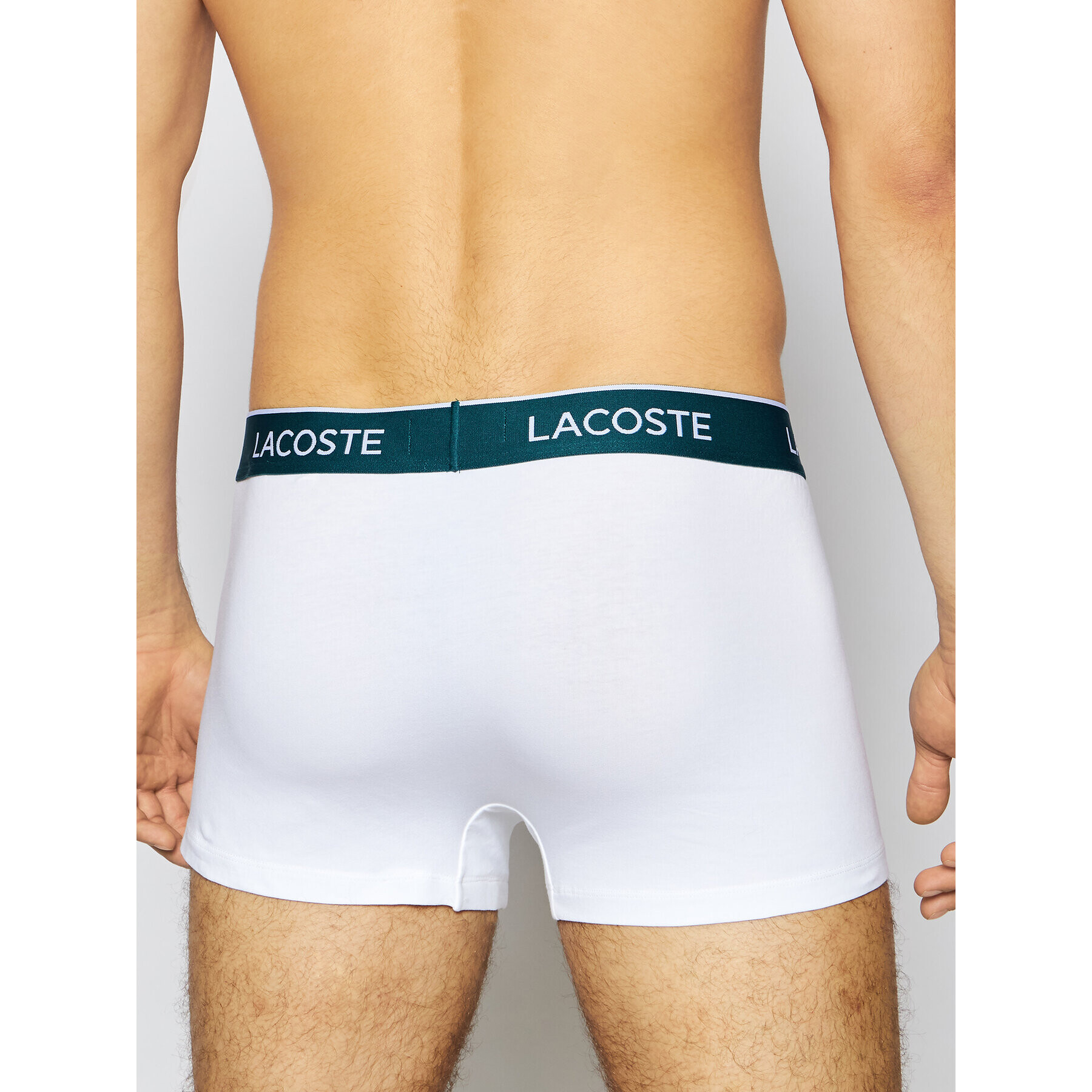 Lacoste Set 3 perechi de boxeri 5H3389 Alb - Pled.ro