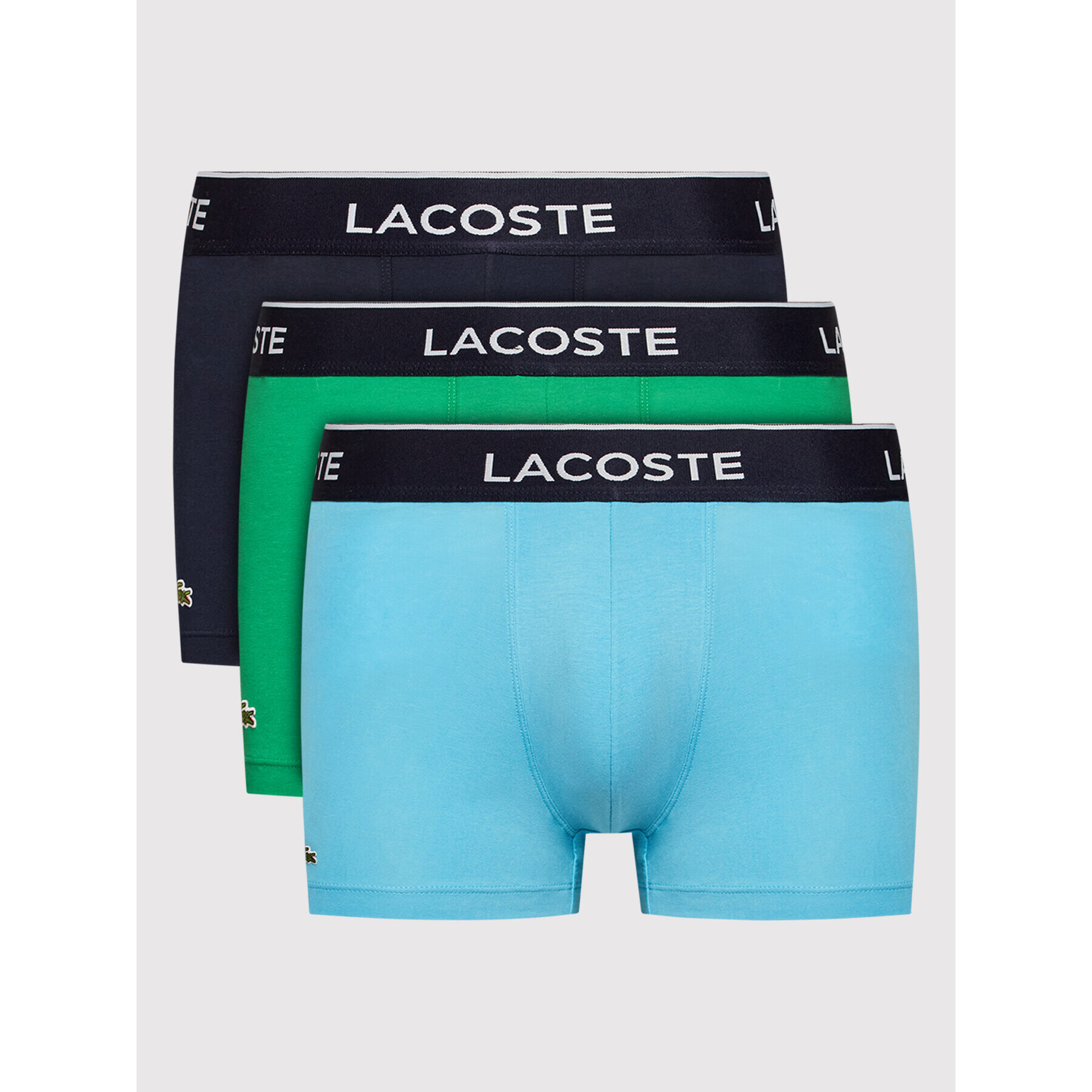 Lacoste Set 3 perechi de boxeri 5H3389 Colorat - Pled.ro