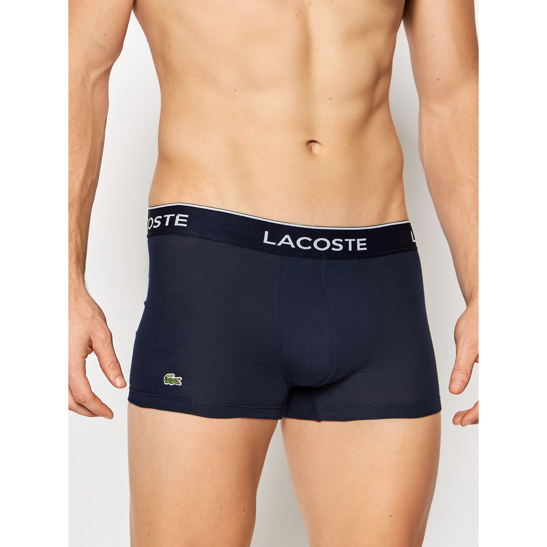 Lacoste Set 3 perechi de boxeri 5H3401 Bleumarin - Pled.ro