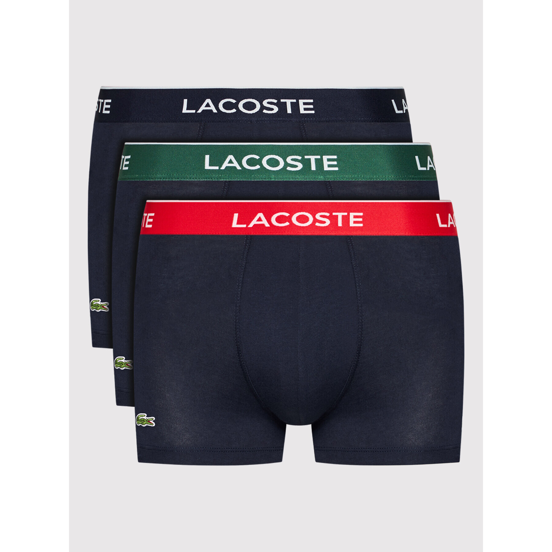 Lacoste Set 3 perechi de boxeri 5H3401 Bleumarin - Pled.ro