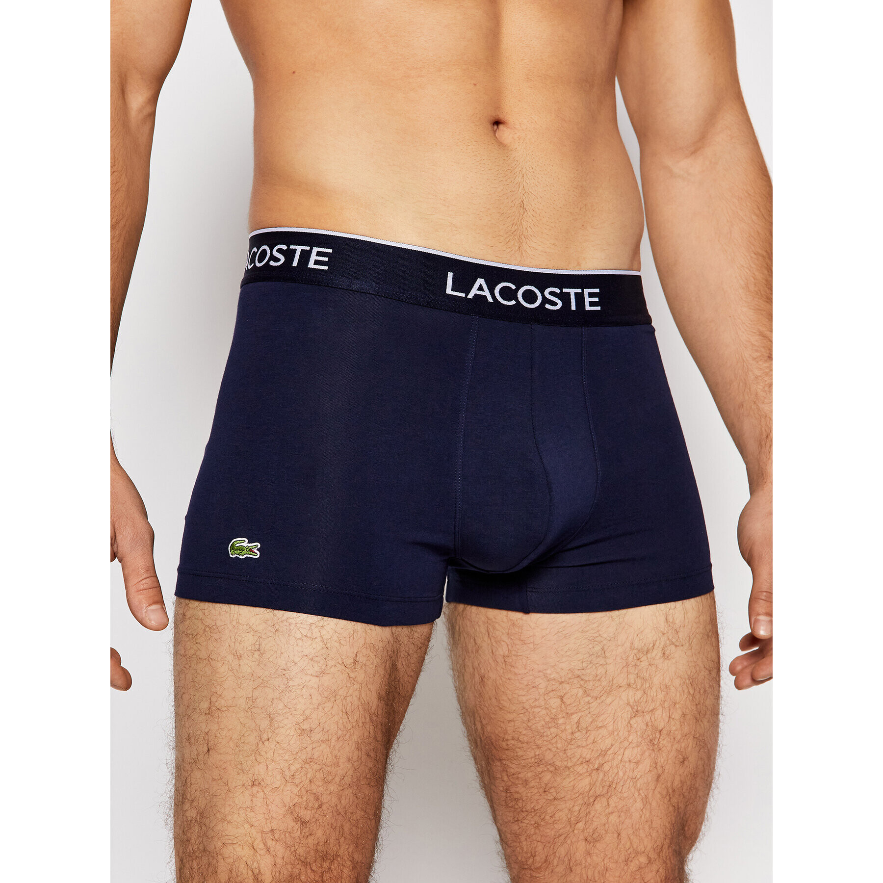 Lacoste Set 3 perechi de boxeri 5H3401 Bleumarin - Pled.ro