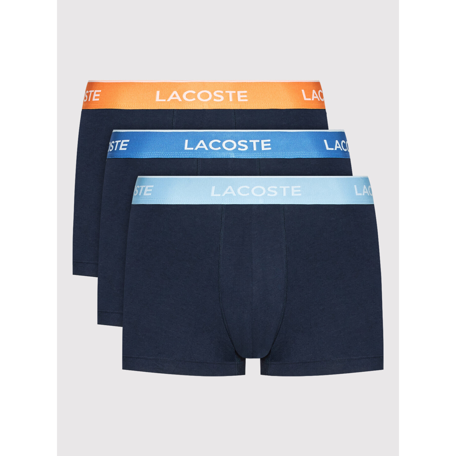 Lacoste Set 3 perechi de boxeri 5H3401 Bleumarin - Pled.ro