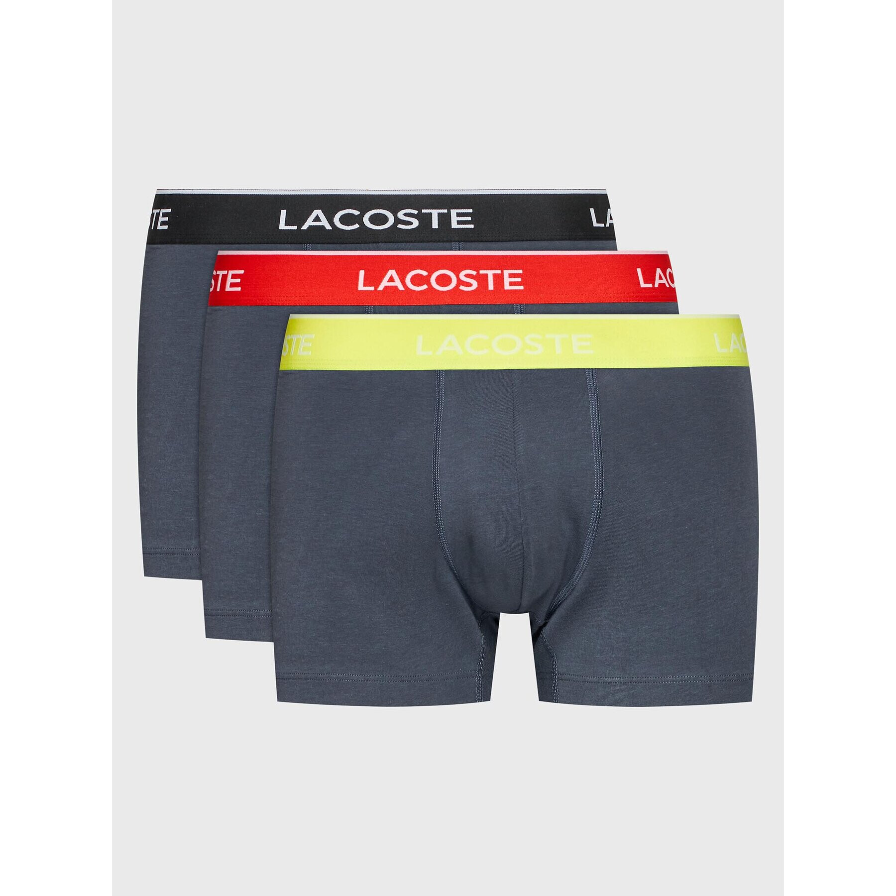 Lacoste Set 3 perechi de boxeri 5H3401 Gri - Pled.ro