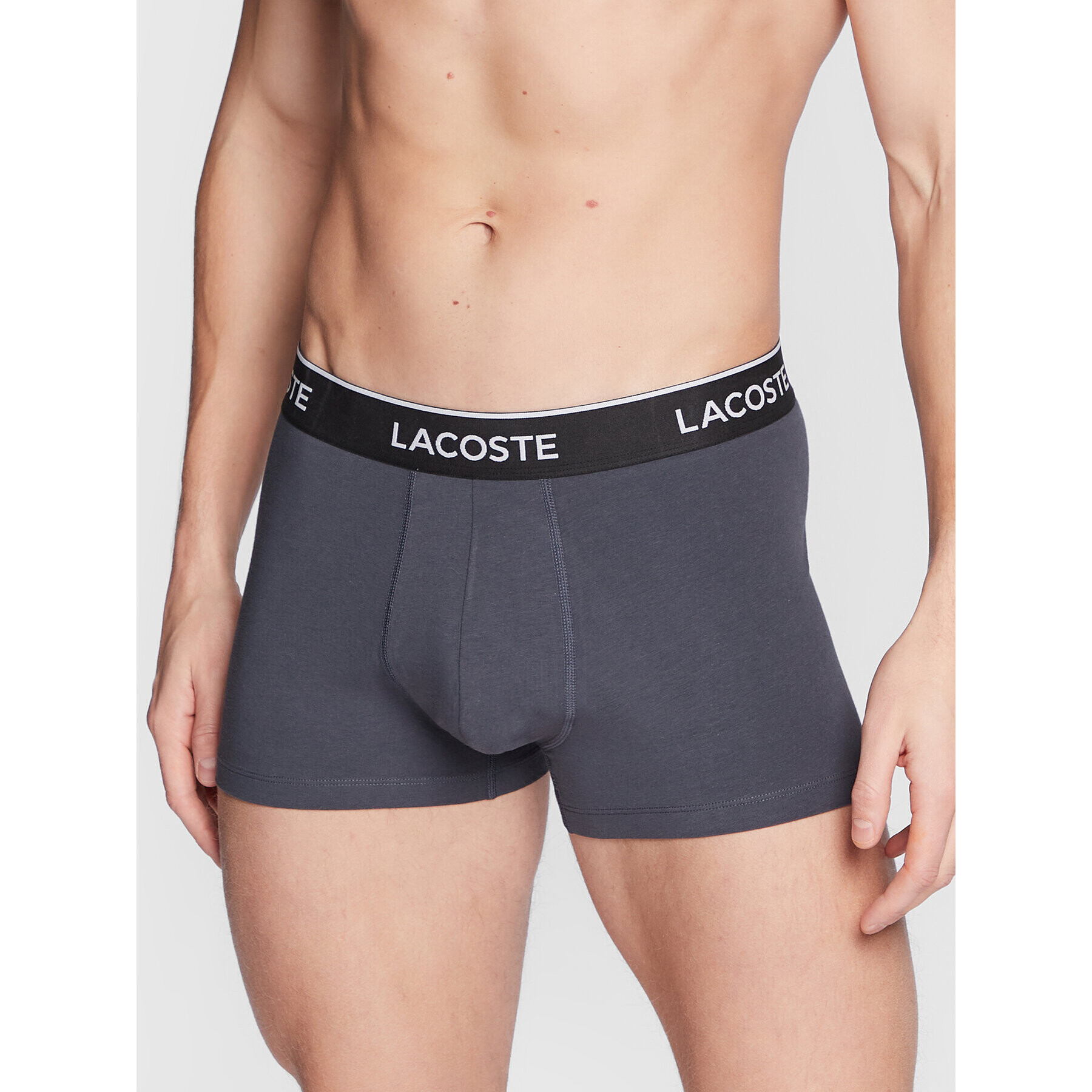 Lacoste Set 3 perechi de boxeri 5H3401 Gri - Pled.ro