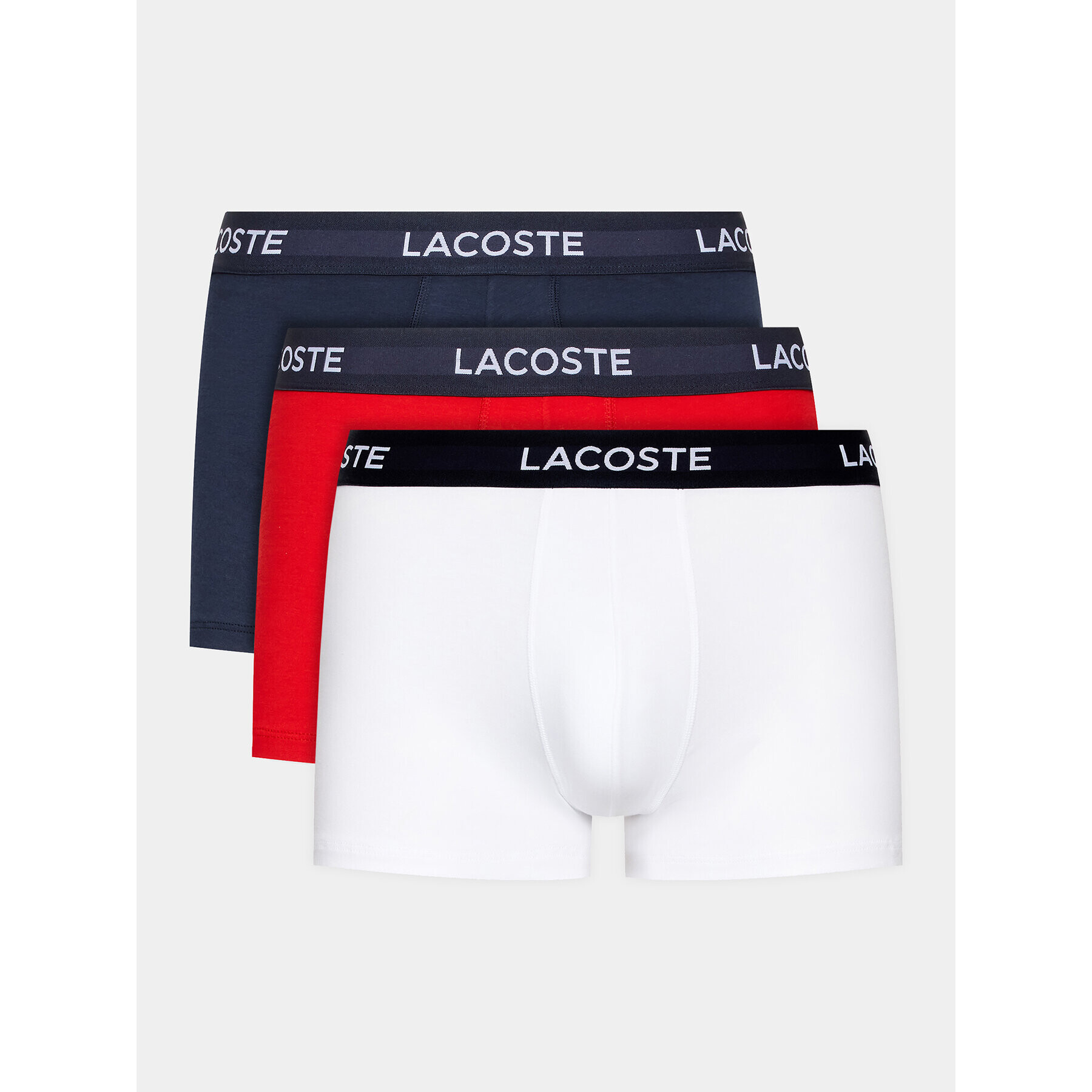 Lacoste Set 3 perechi de boxeri 5H7686 Bleumarin - Pled.ro