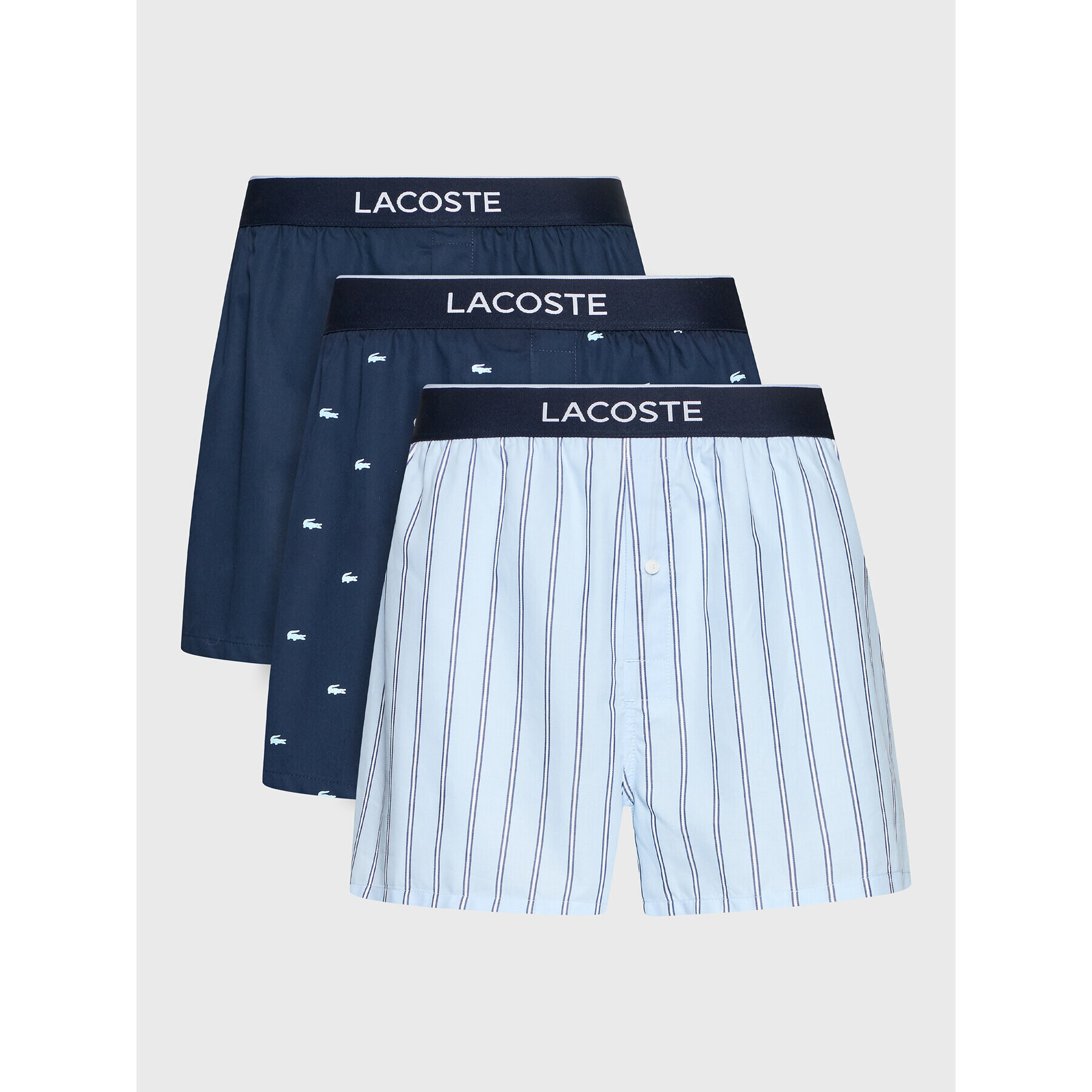 Lacoste Set 3 perechi de boxeri 7H3406 Colorat - Pled.ro