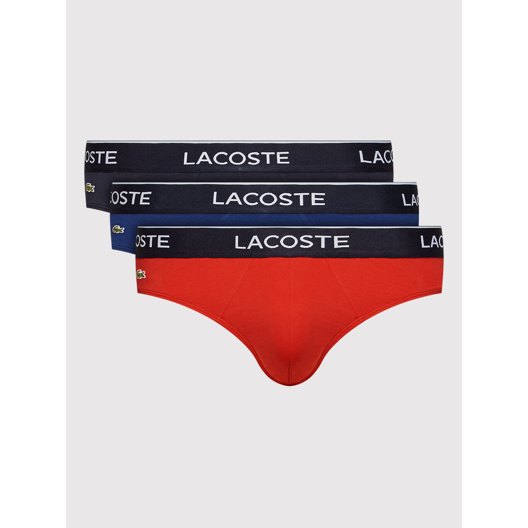 Lacoste Set 3 perechi de slipuri 8H3472 Colorat - Pled.ro