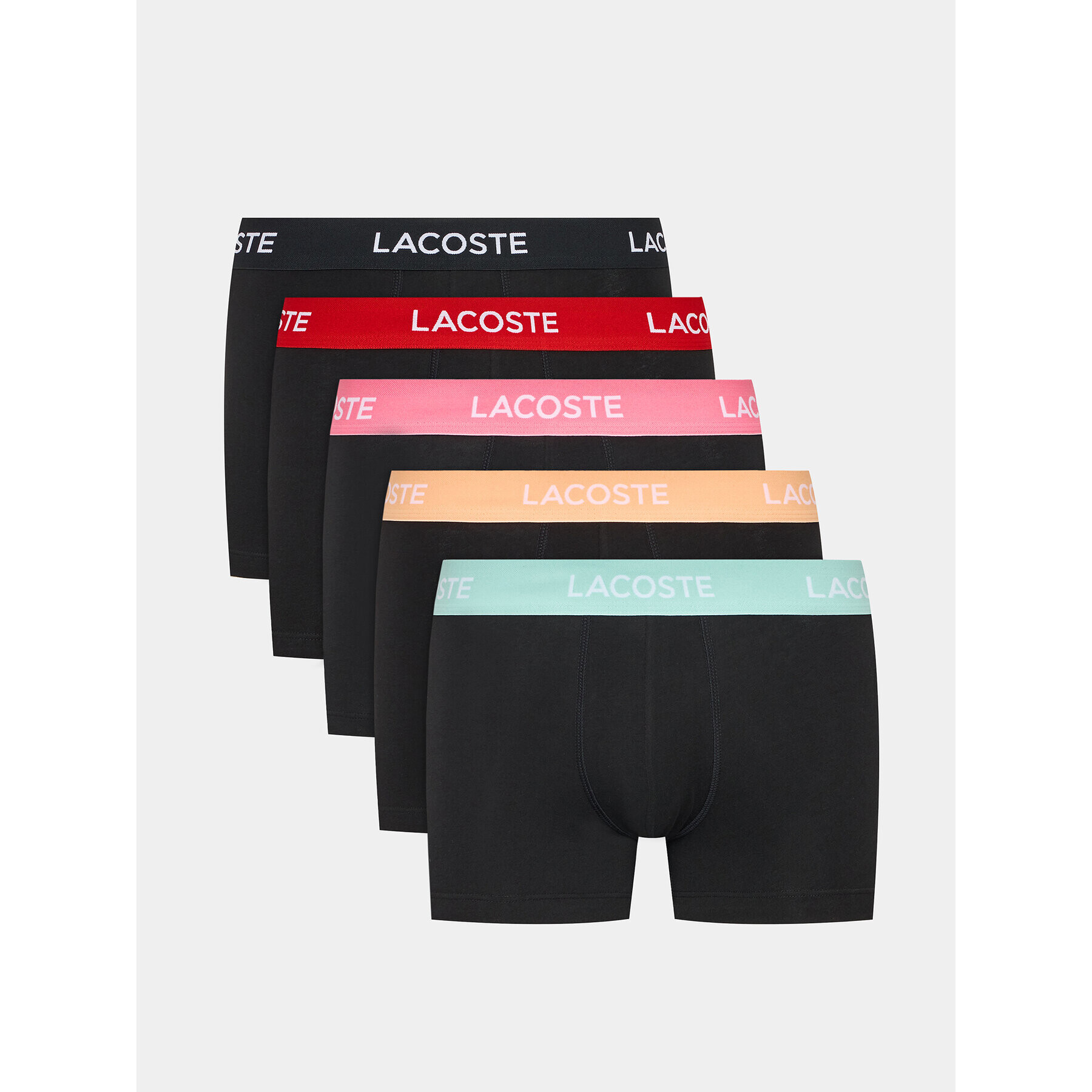 Lacoste Set 5 perechi boxeri 5H5203 Negru - Pled.ro