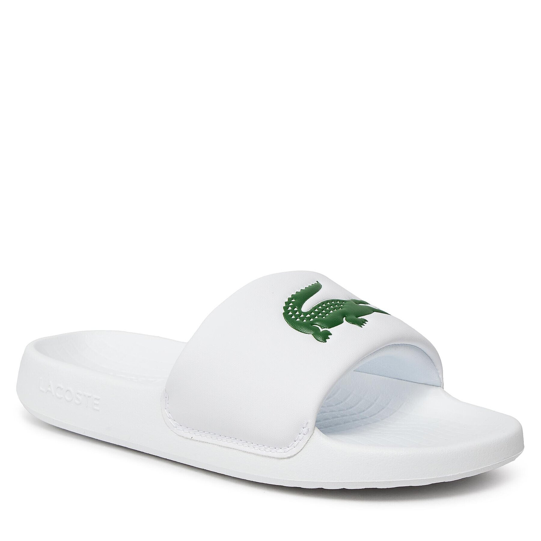 Lacoste Şlapi Serve Slide 1.0 123 1 Cuj 745CUJ0012-082 Alb - Pled.ro