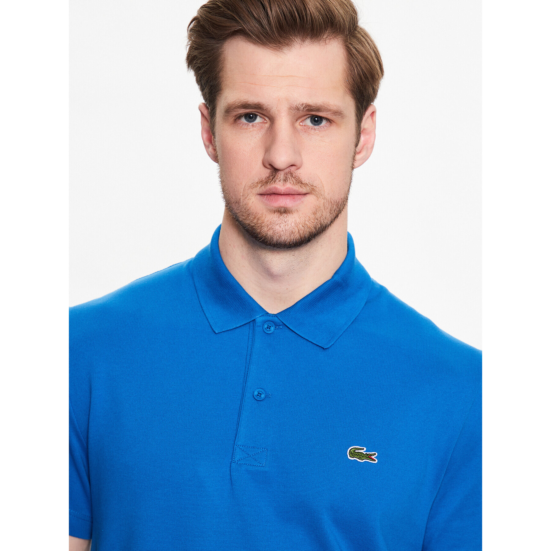 Lacoste Tricou polo DH0783 Albastru Regular Fit - Pled.ro