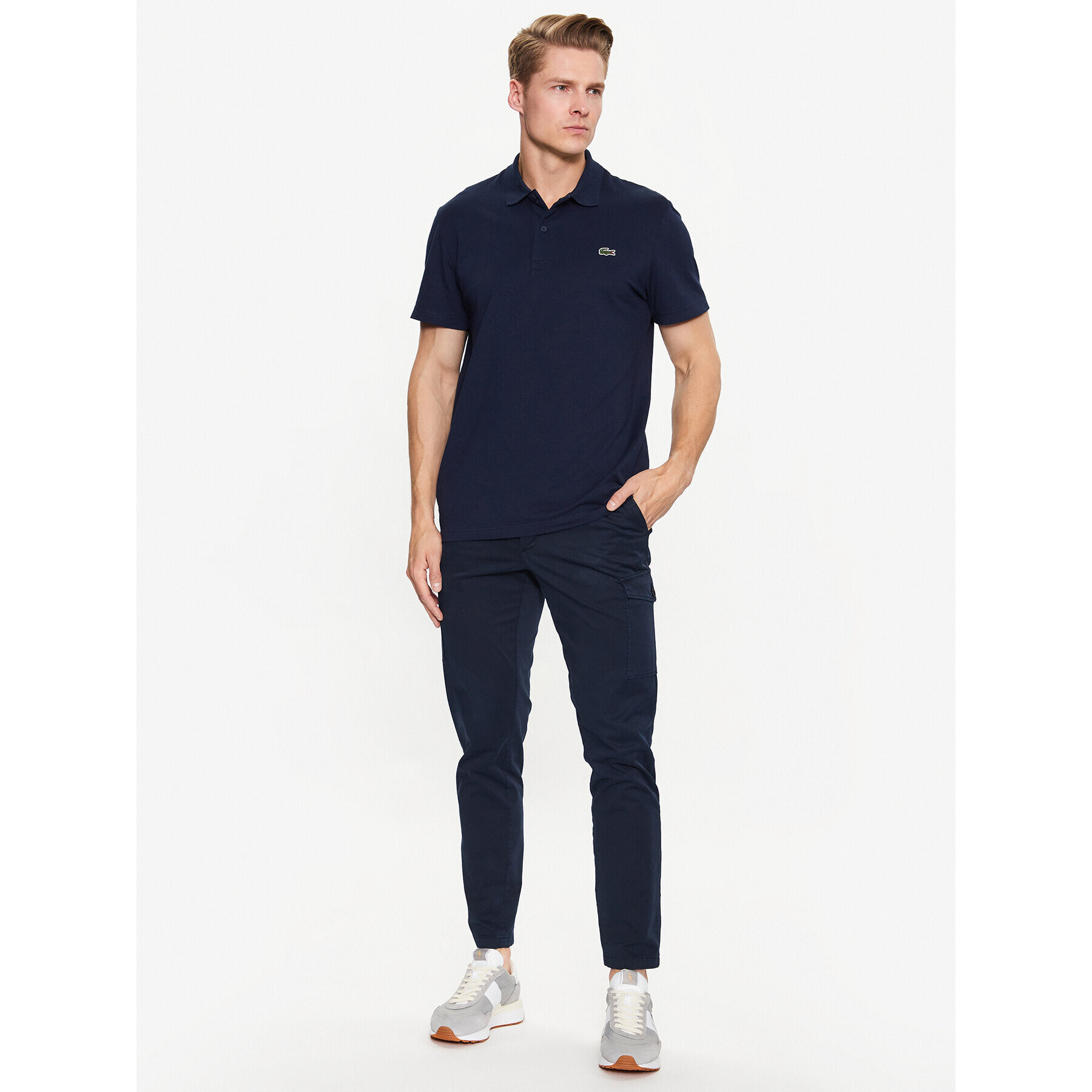 Lacoste Tricou polo DH0783 Bleumarin Regular Fit - Pled.ro