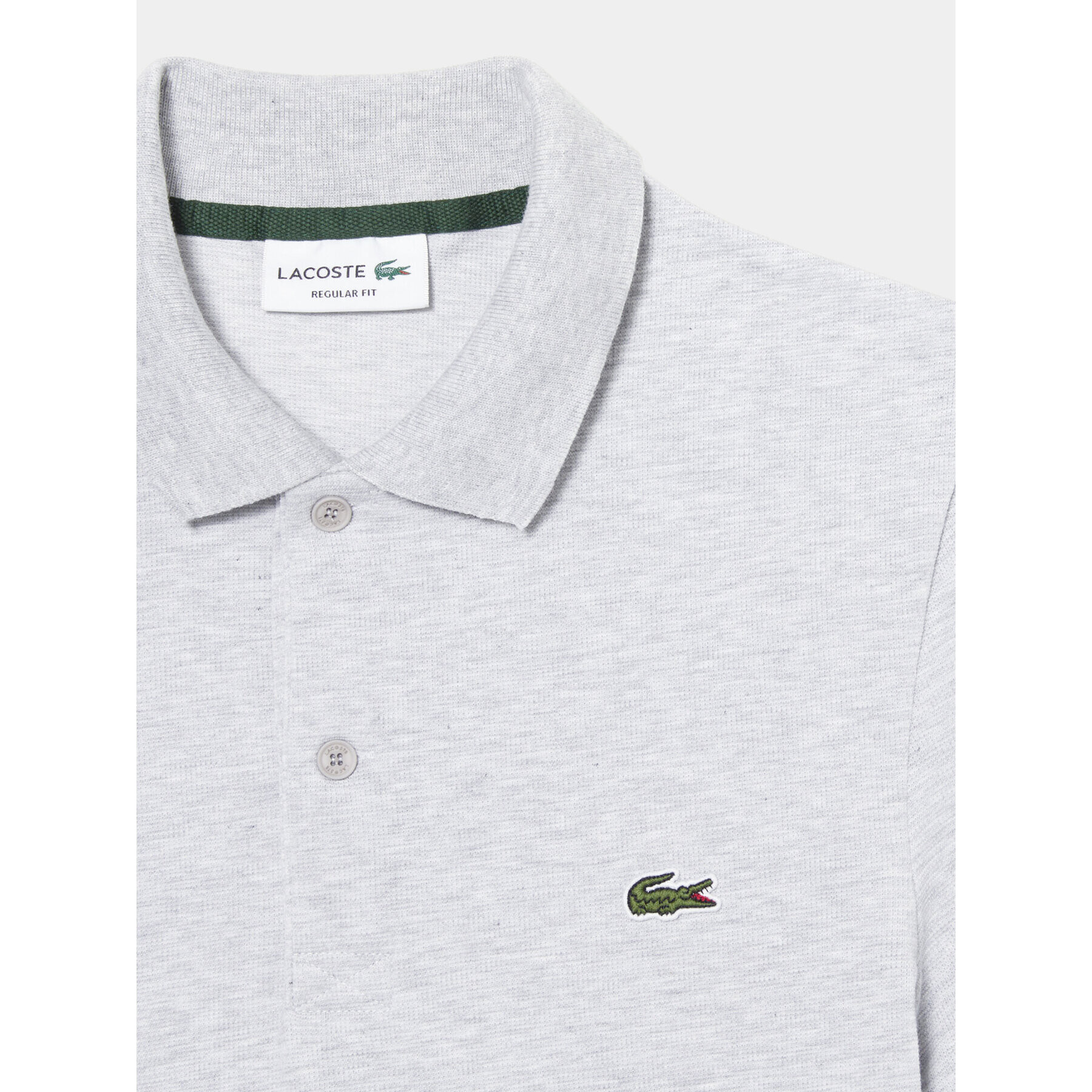 Lacoste Tricou polo DH0783 Gri Regular Fit - Pled.ro