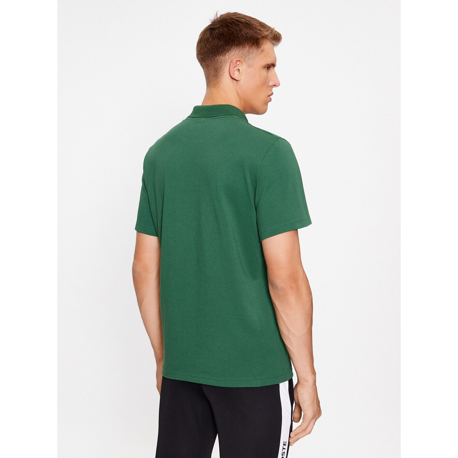 Lacoste Tricou polo DH0783 Verde Regular Fit - Pled.ro