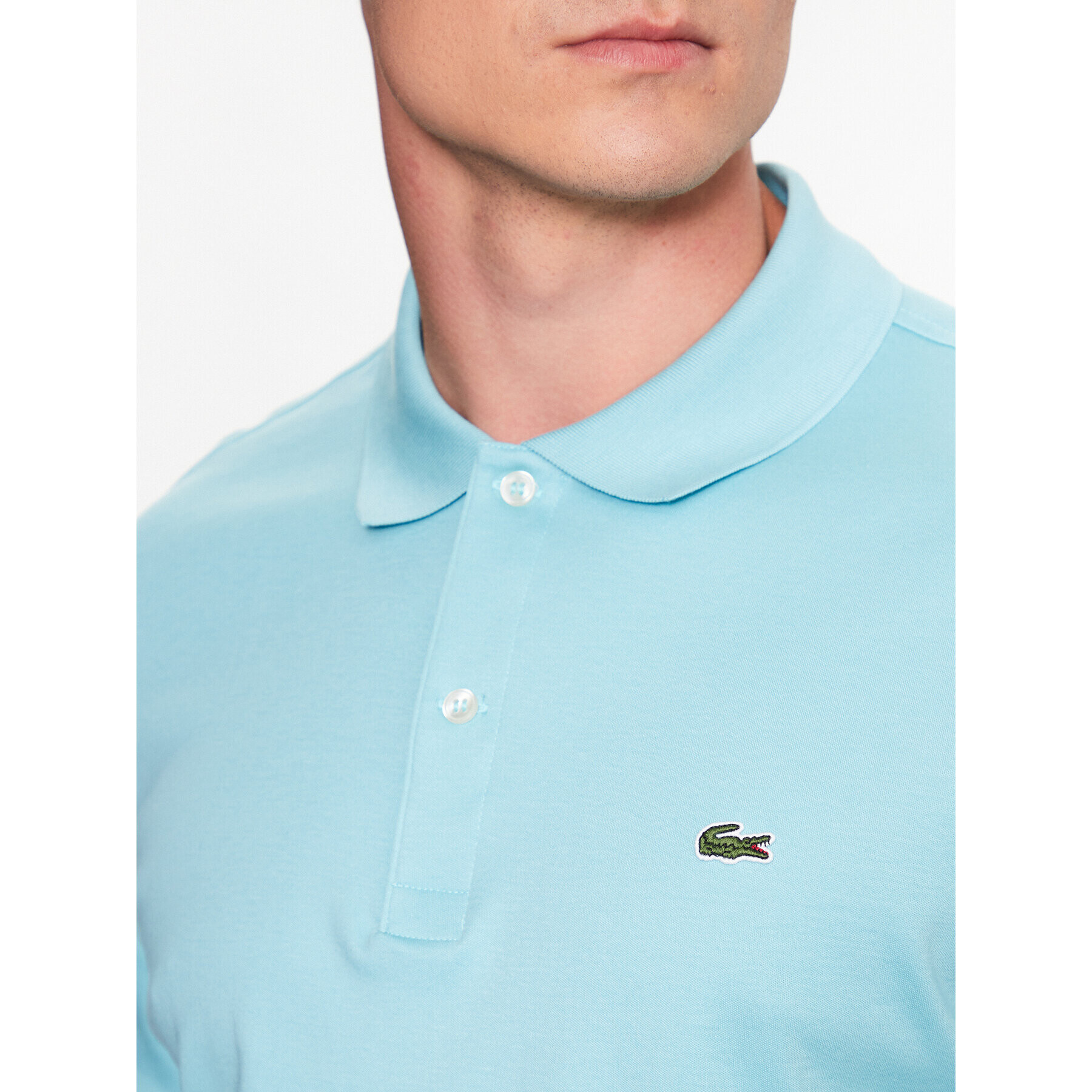 Lacoste Tricou polo DH2050 Albastru Regular Fit - Pled.ro