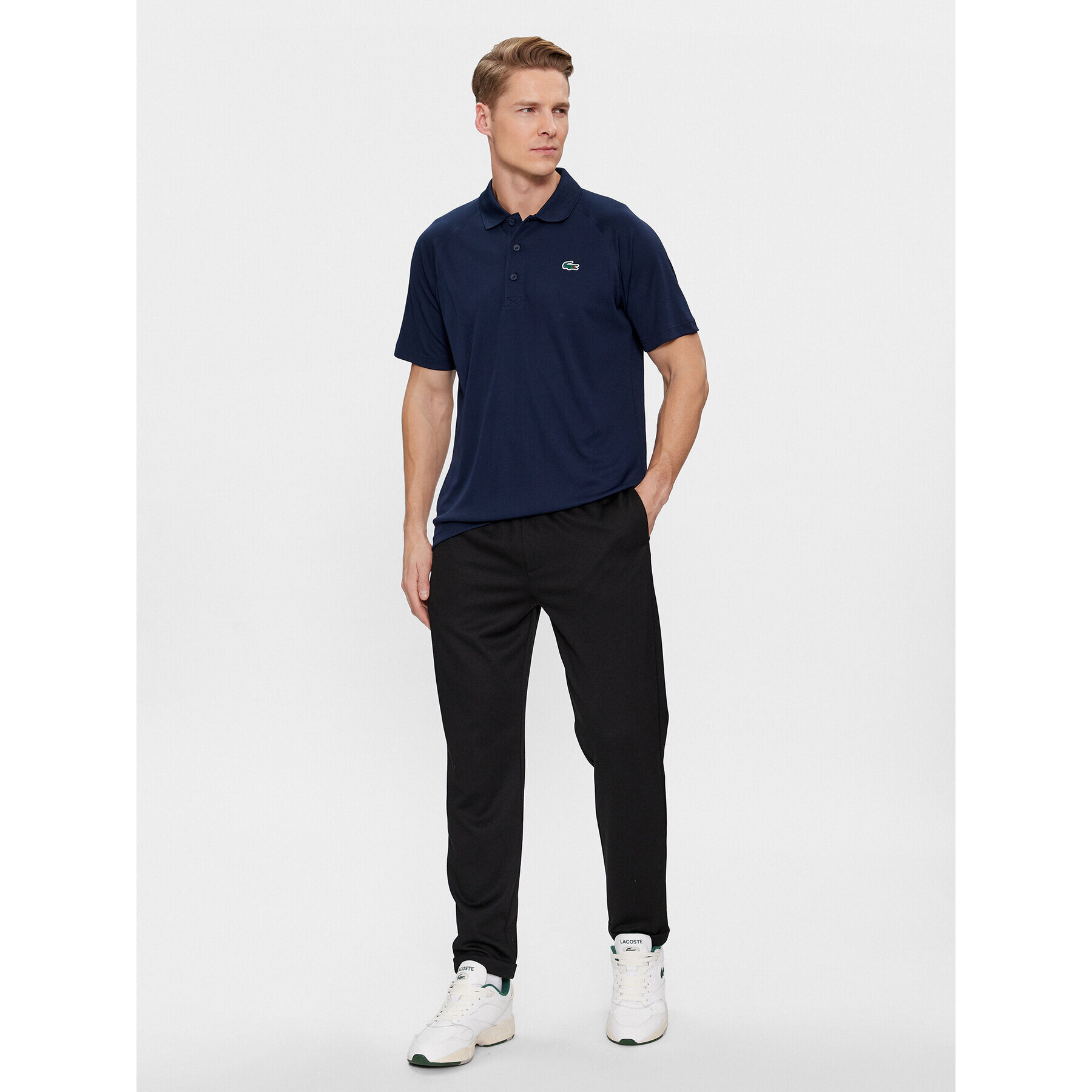 Lacoste Tricou polo DH3201 Bleumarin Regular Fit - Pled.ro