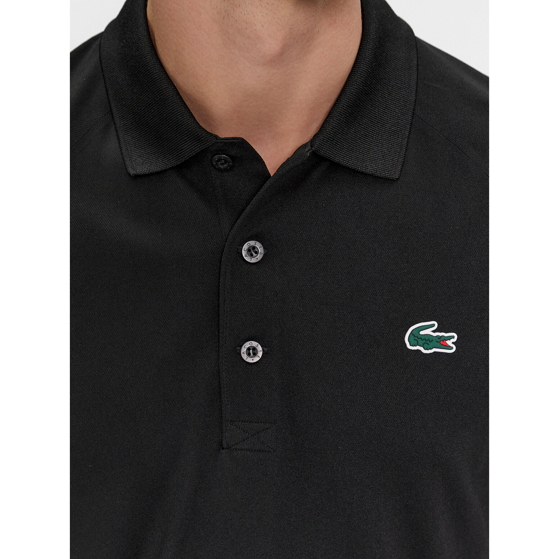 Lacoste Tricou polo DH3201 Negru Regular Fit - Pled.ro