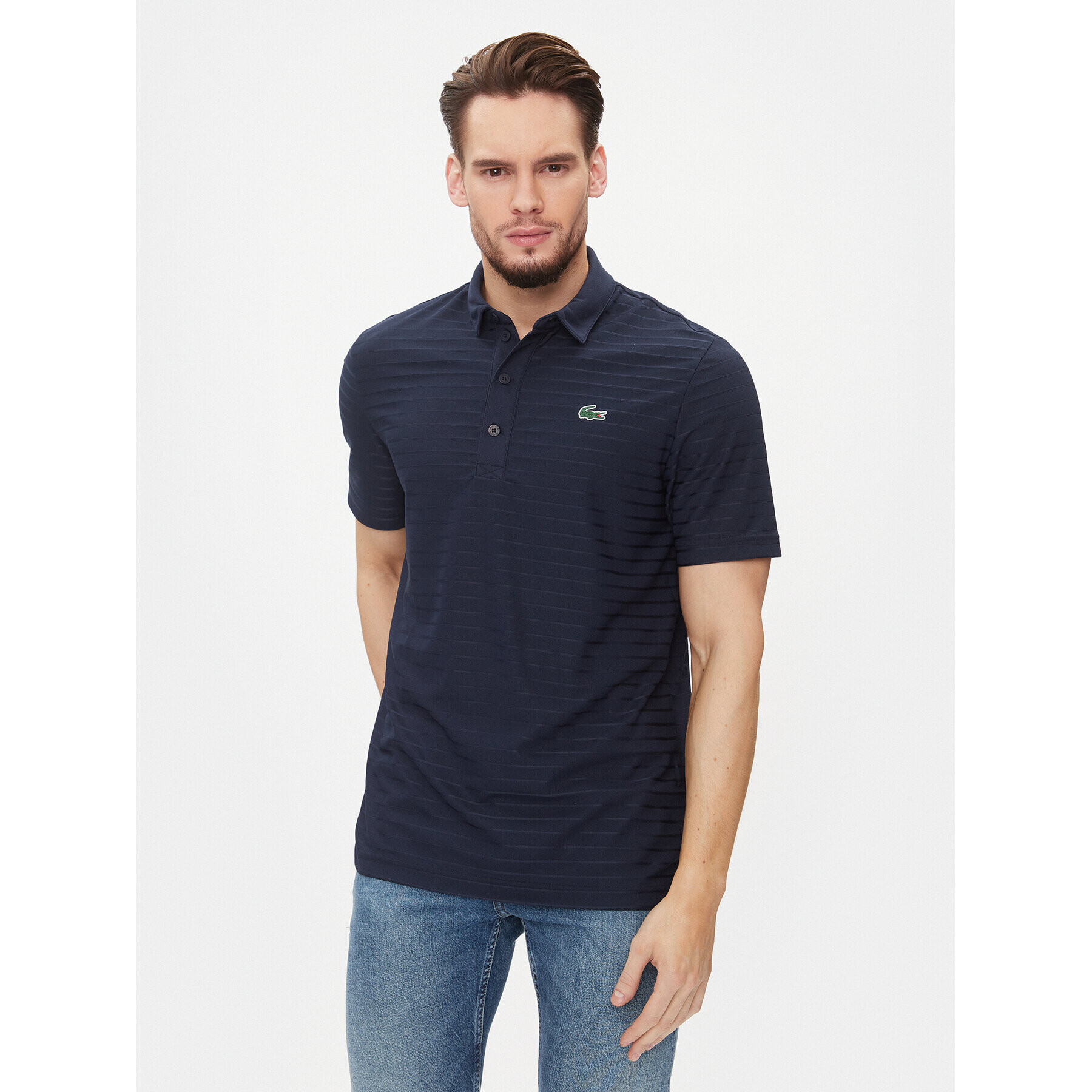 Lacoste Tricou polo DH6844 Bleumarin Regular Fit - Pled.ro