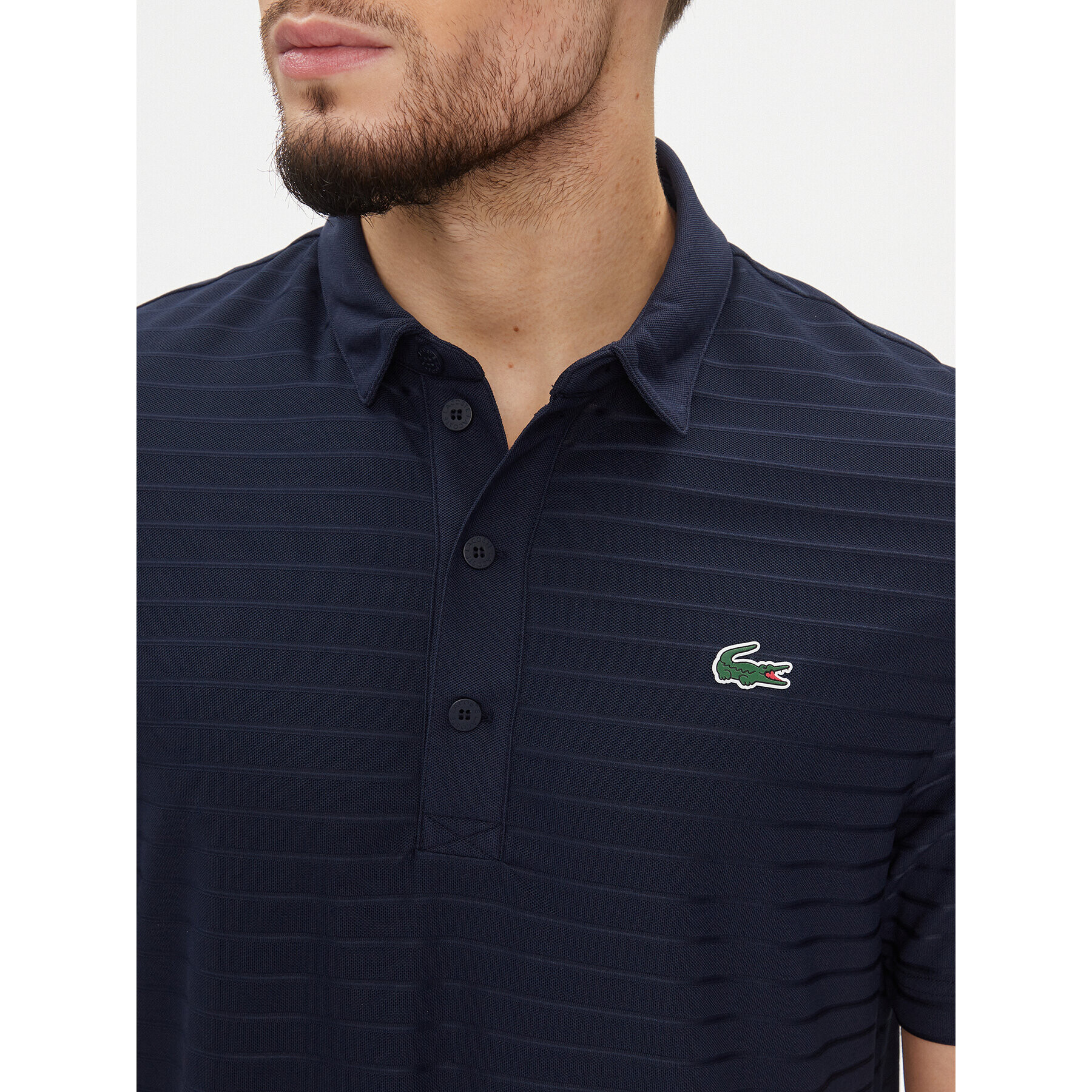 Lacoste Tricou polo DH6844 Bleumarin Regular Fit - Pled.ro