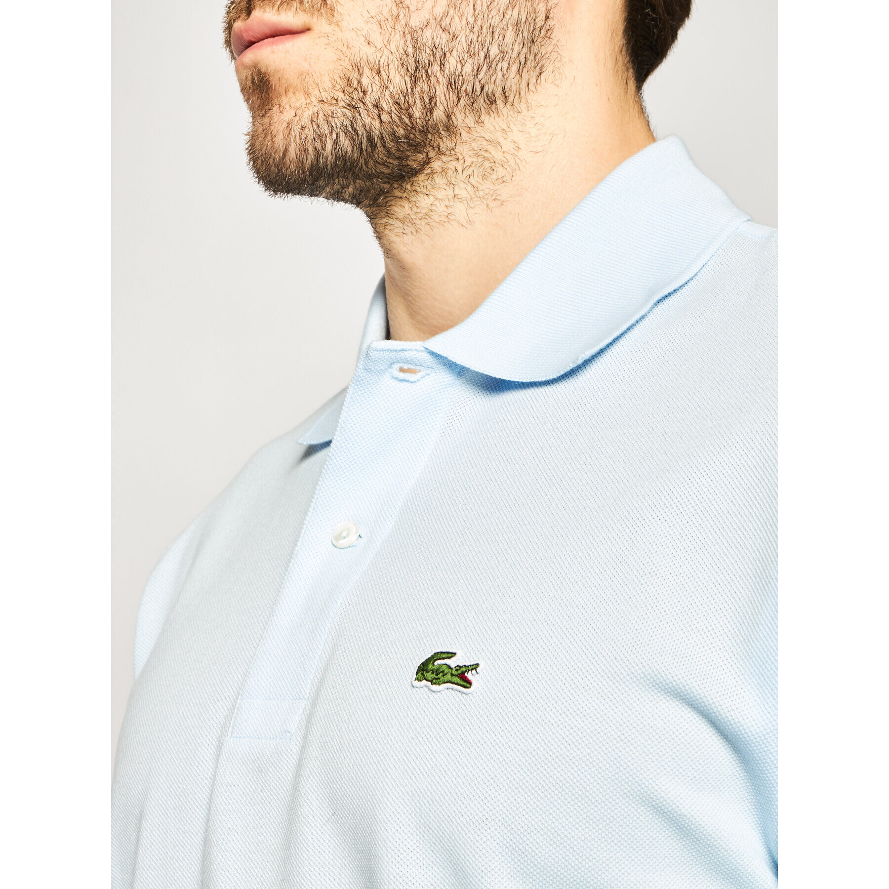 Lacoste Tricou polo L1212 Albastru Classic Fit - Pled.ro