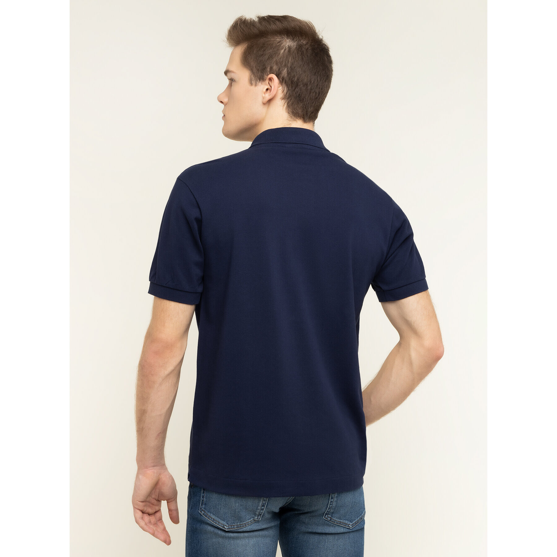 Lacoste Tricou polo L1212 Bleumarin Classic Fit - Pled.ro