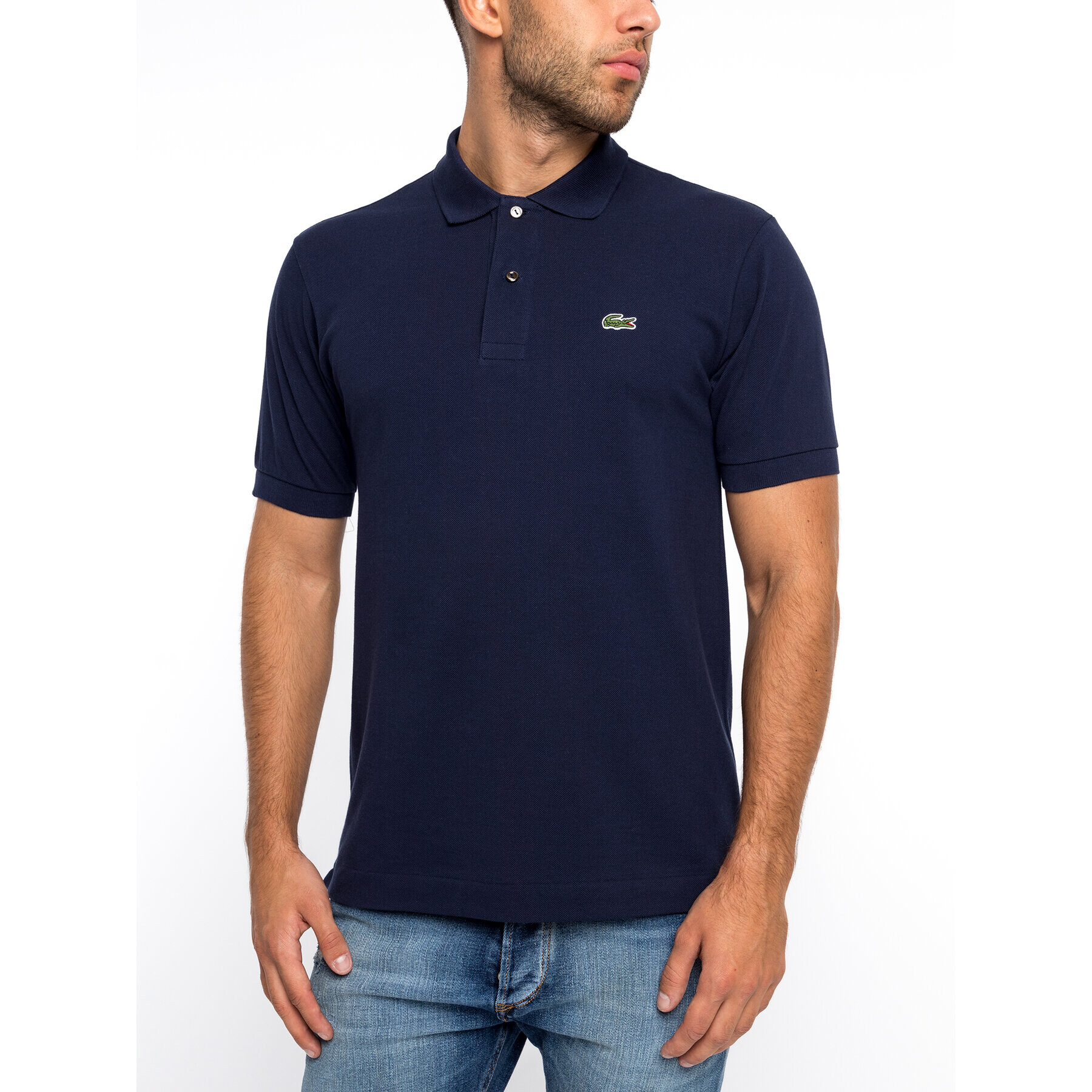 Lacoste Tricou polo L1212 Bleumarin Classic Fit - Pled.ro