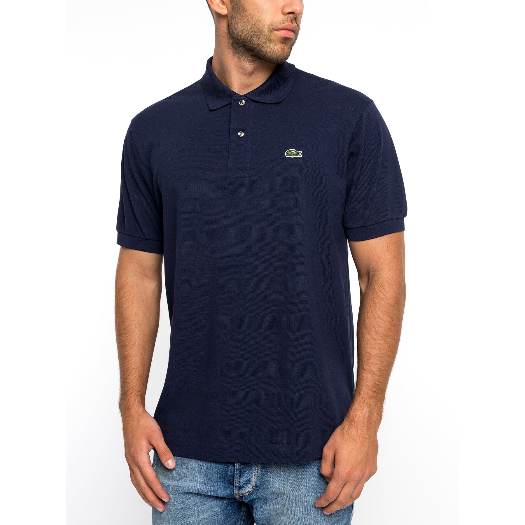 Lacoste Tricou polo L1212 Bleumarin Classic Fit - Pled.ro