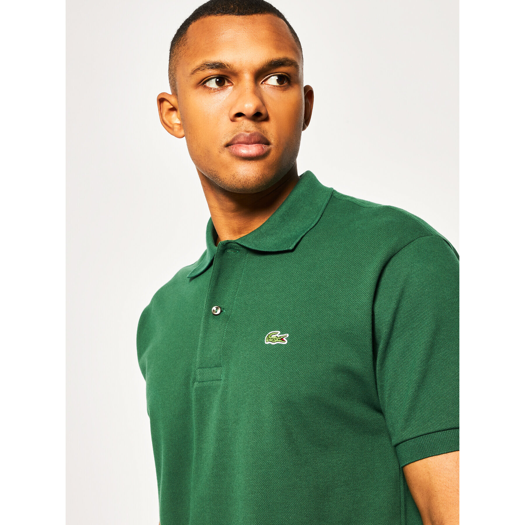 Lacoste Tricou polo L1212 Verde Regular Fit - Pled.ro