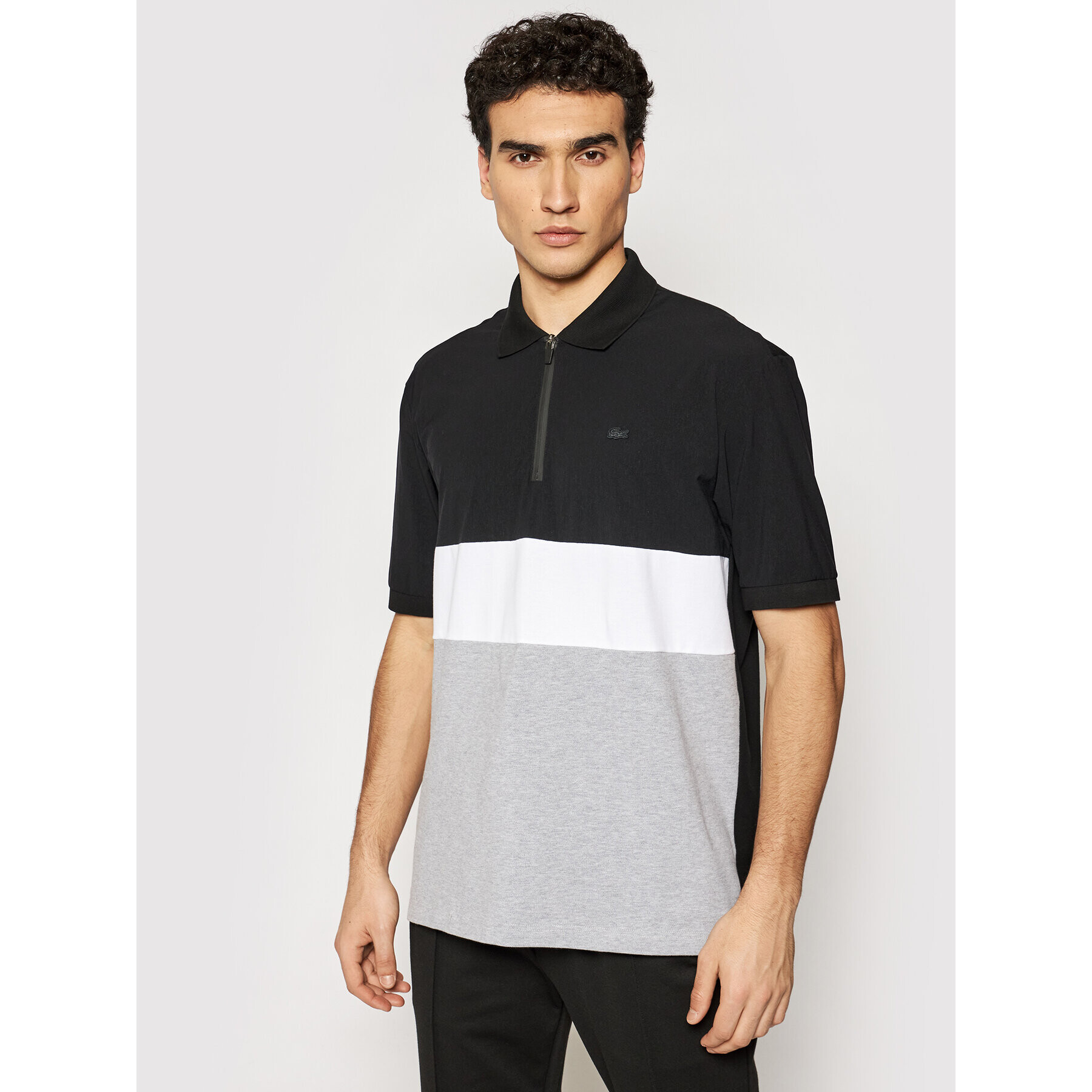 Lacoste Tricou polo PH0104 Negru Relaxed Fit - Pled.ro