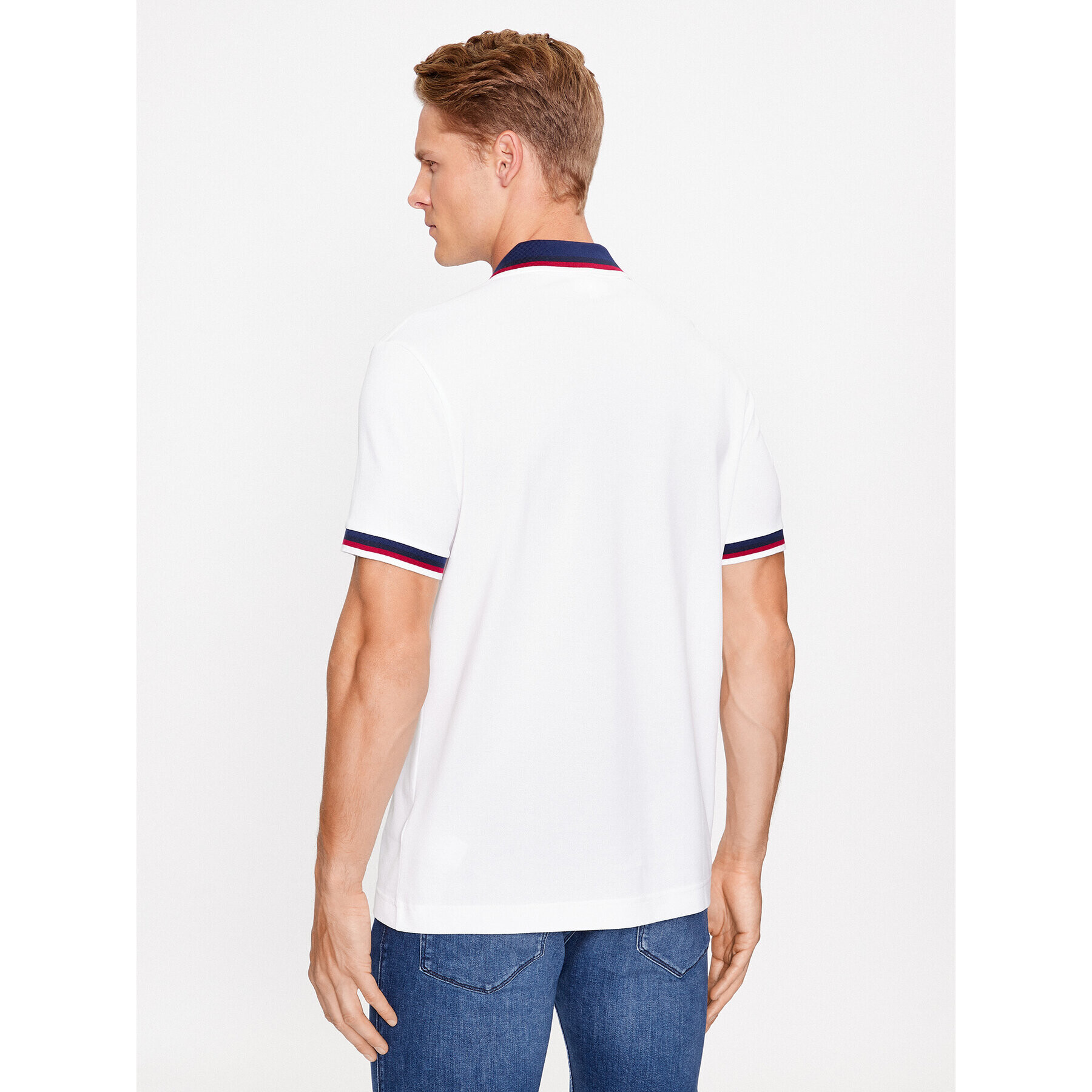 Lacoste Tricou polo PH3461 Alb Regular Fit - Pled.ro