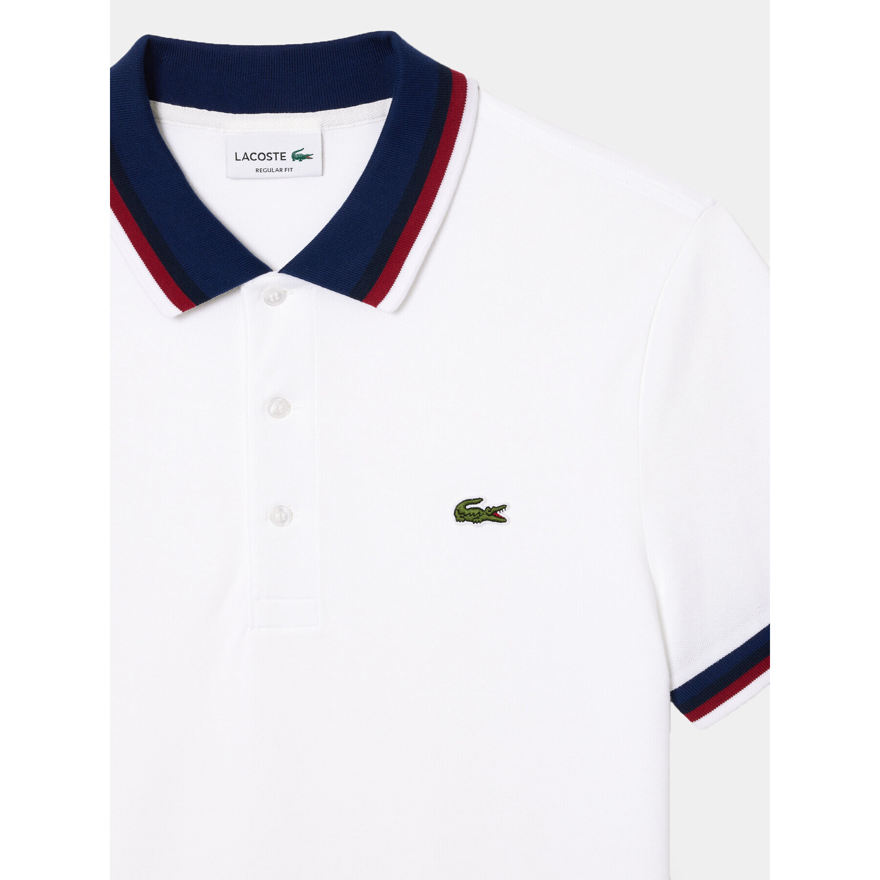 Lacoste Tricou polo PH3461 Alb Regular Fit - Pled.ro