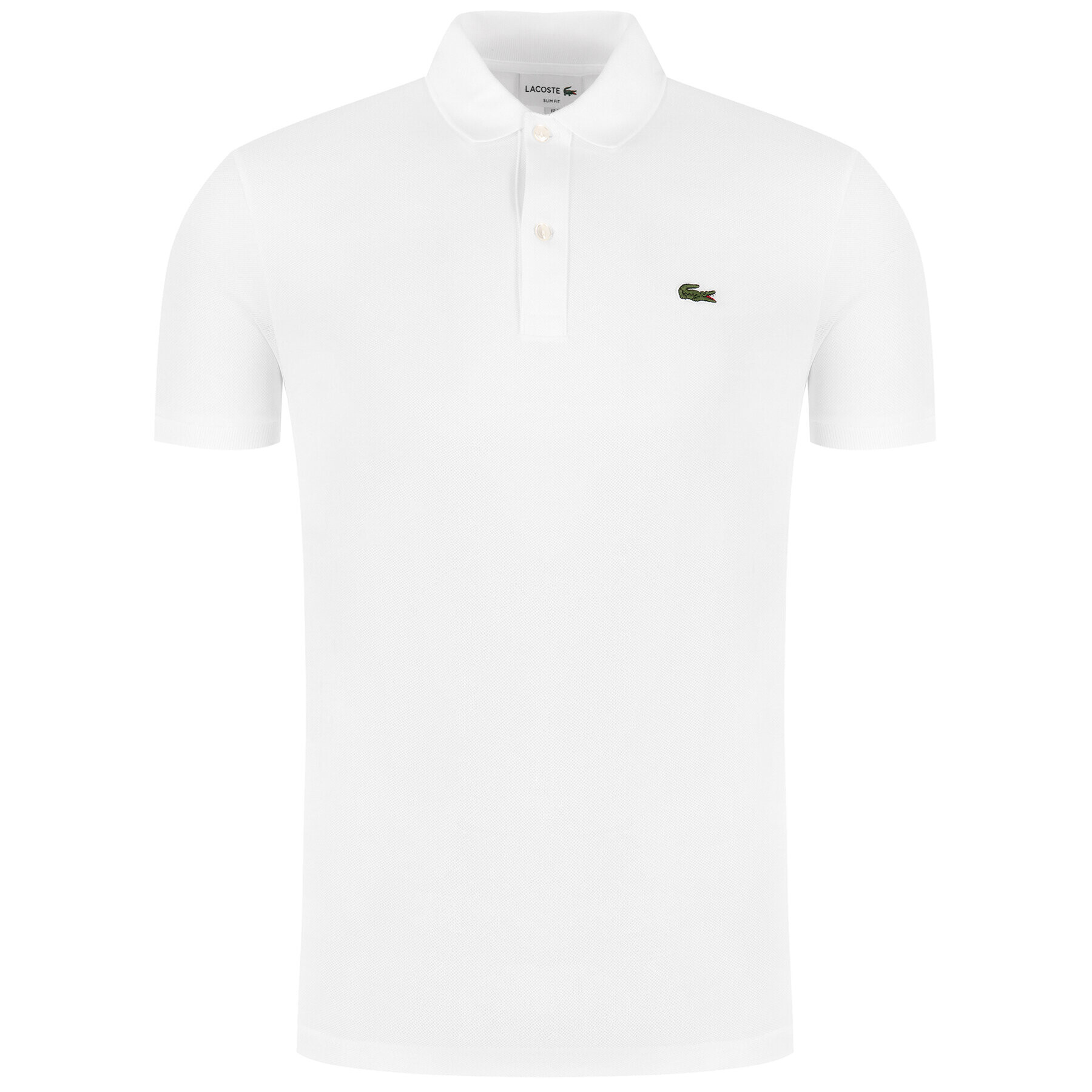 Lacoste Tricou polo PH4012 Alb Slim Fit - Pled.ro