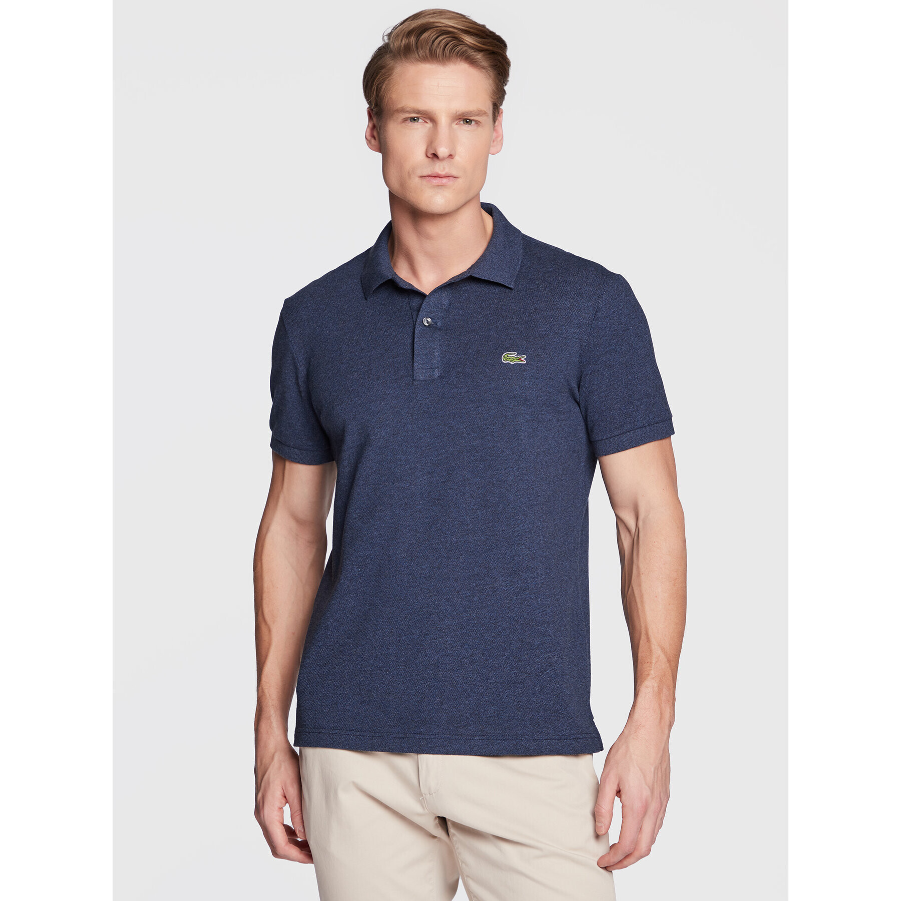 Lacoste Tricou polo PH4012 Bleumarin Slim Fit - Pled.ro