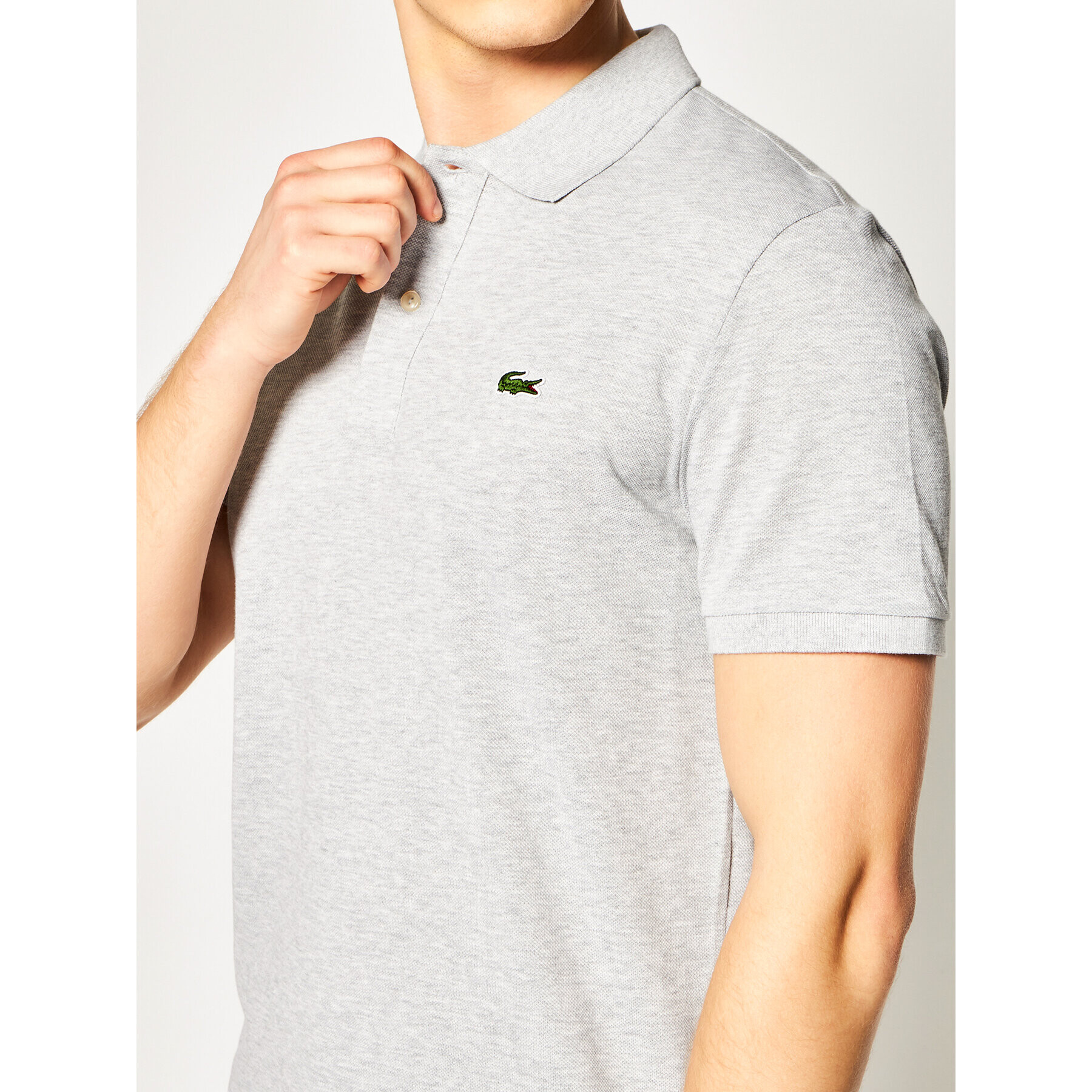 Lacoste Tricou polo PH4012 Gri Slim Fit - Pled.ro